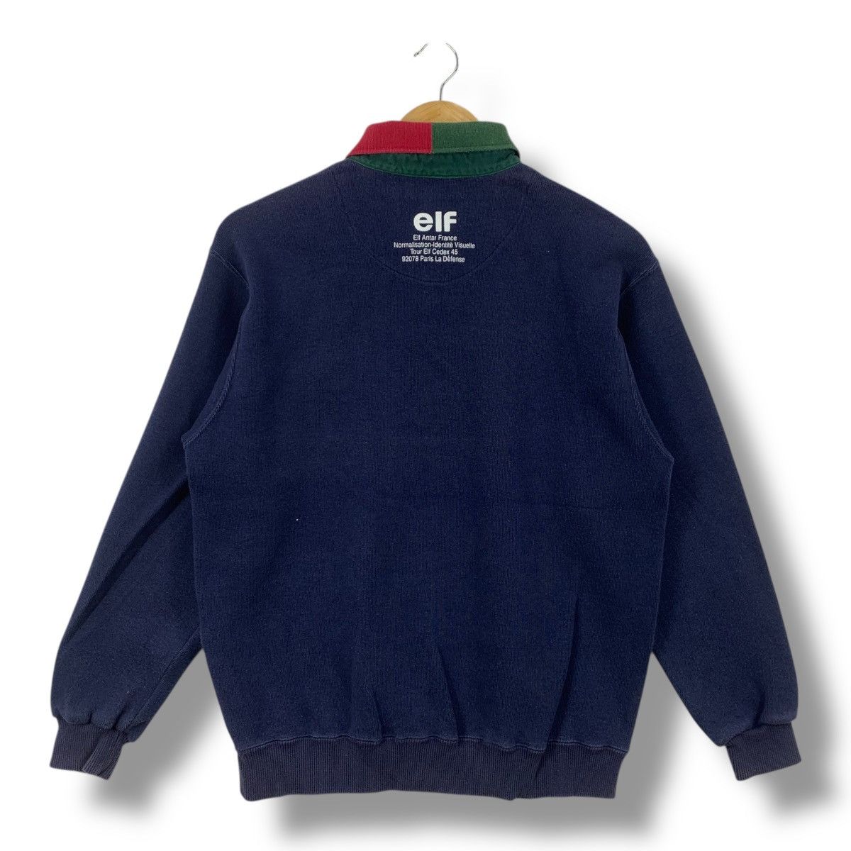 Vintage Vintage 90's ELF Embroidery Logo Polo Jumper Sweatshirt Size US M / EU 48-50 / 2 - 6 Thumbnail