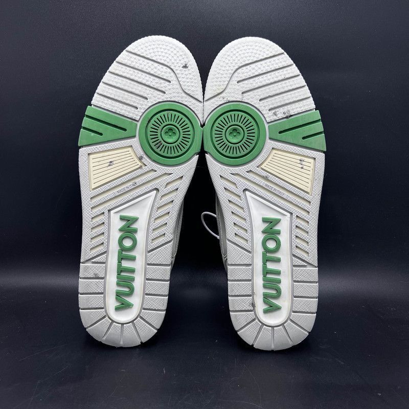 Louis Vuitton Louis Vuitton Classic Trainer Sneakers in White and Green - Size US 9 / EU 42 - 4 Thumbnail