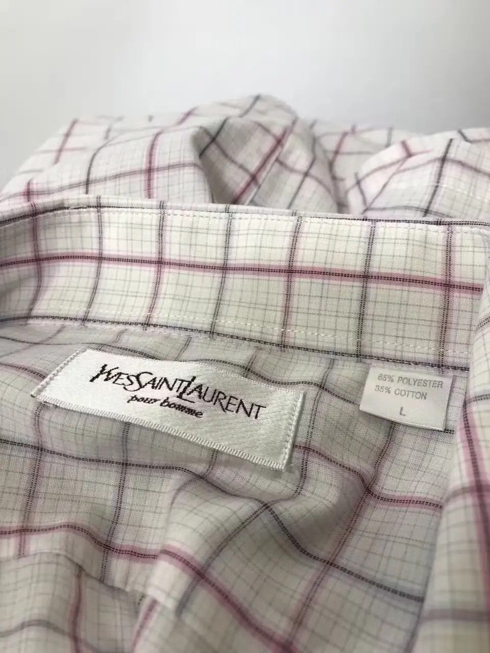 Designer × Vintage × Yves Saint Laurent Vintage Yves Saint Laurent shortsleeved shirt size L Size US L / EU 52-54 / 3 - 4 Thumbnail