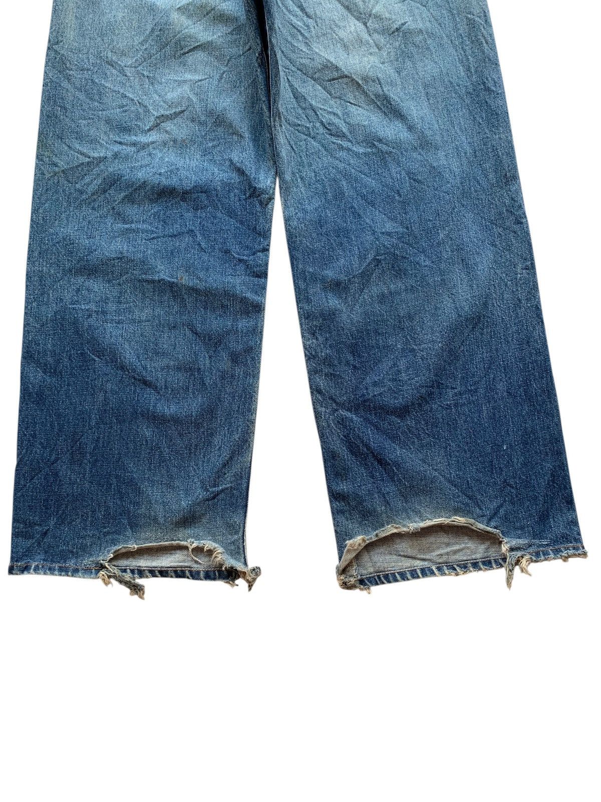 Wrangler VINTAGE WRANGLER SELVEDGE BAGGY RUSTY DISTRESSED DENIM Size US 33 - 9 Thumbnail