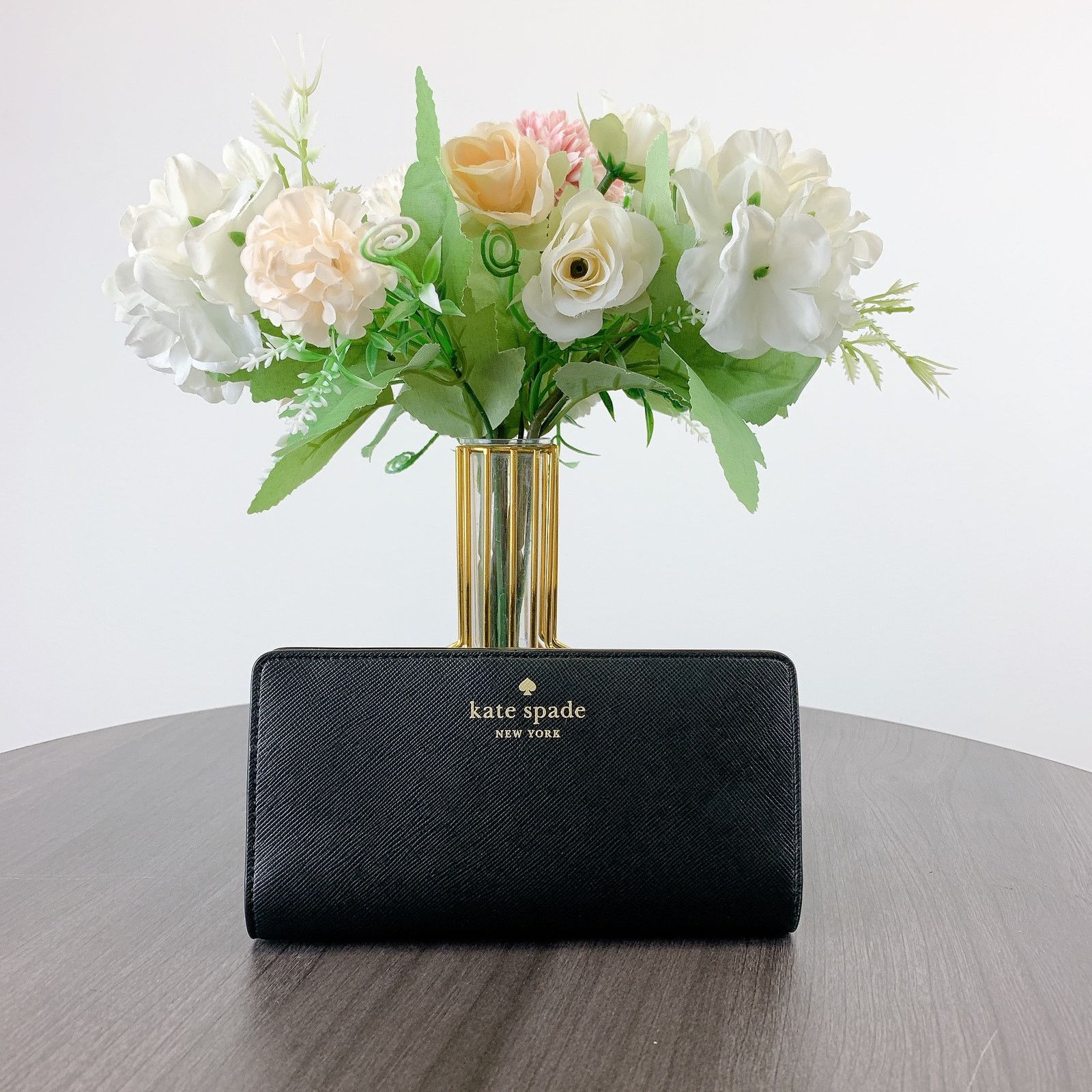 Kate Spade kate spade KH611 Brynn Large Slim Bifold Wallet IN Black Size ONE SIZE - 1 Thumbnail