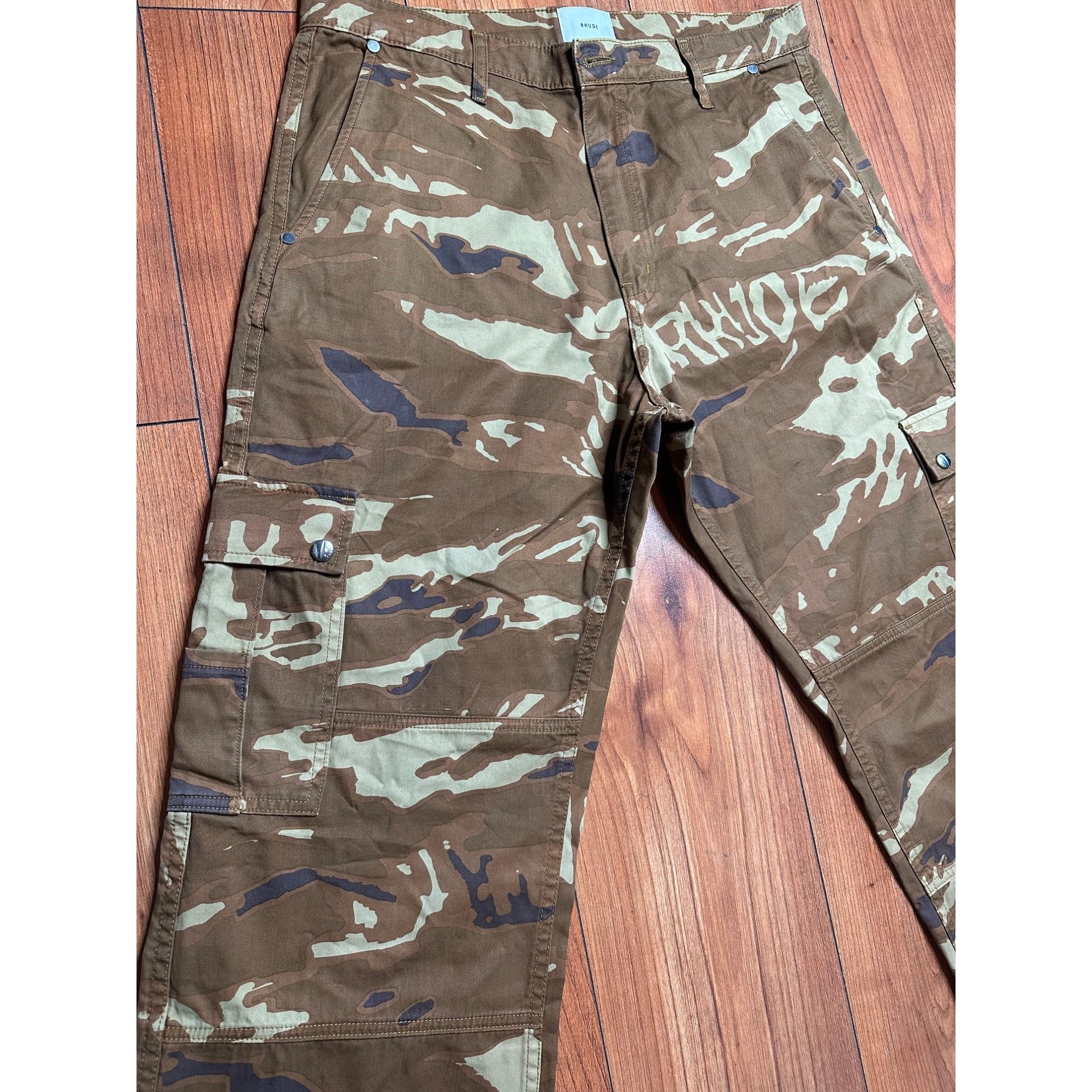 Rhude Rhude Tiger Camo Cargo Pant Size US 34 / EU 50 - 2 Thumbnail