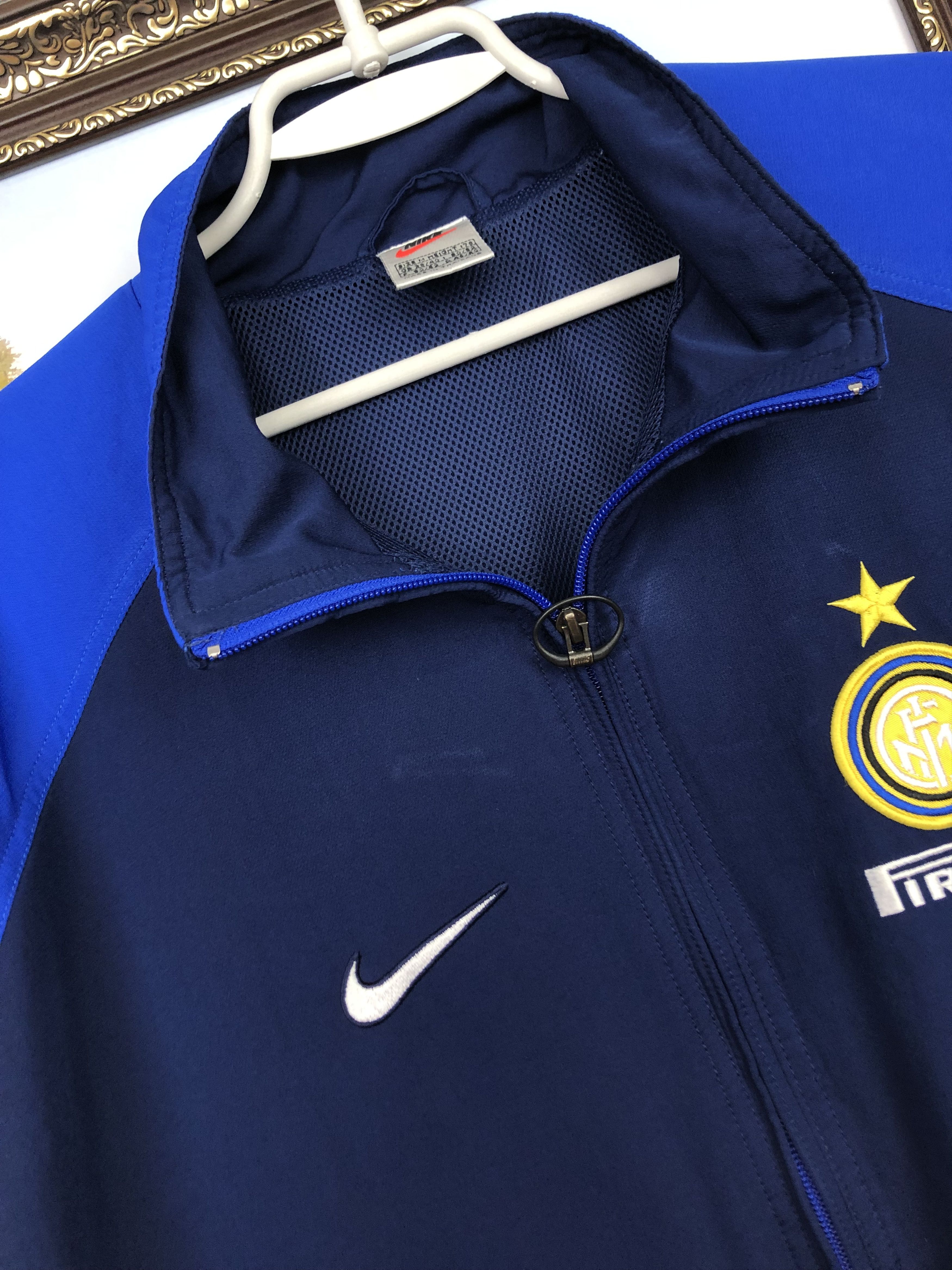 Vintage 90's Nike Inter Milan Football Jacket Soccer Track