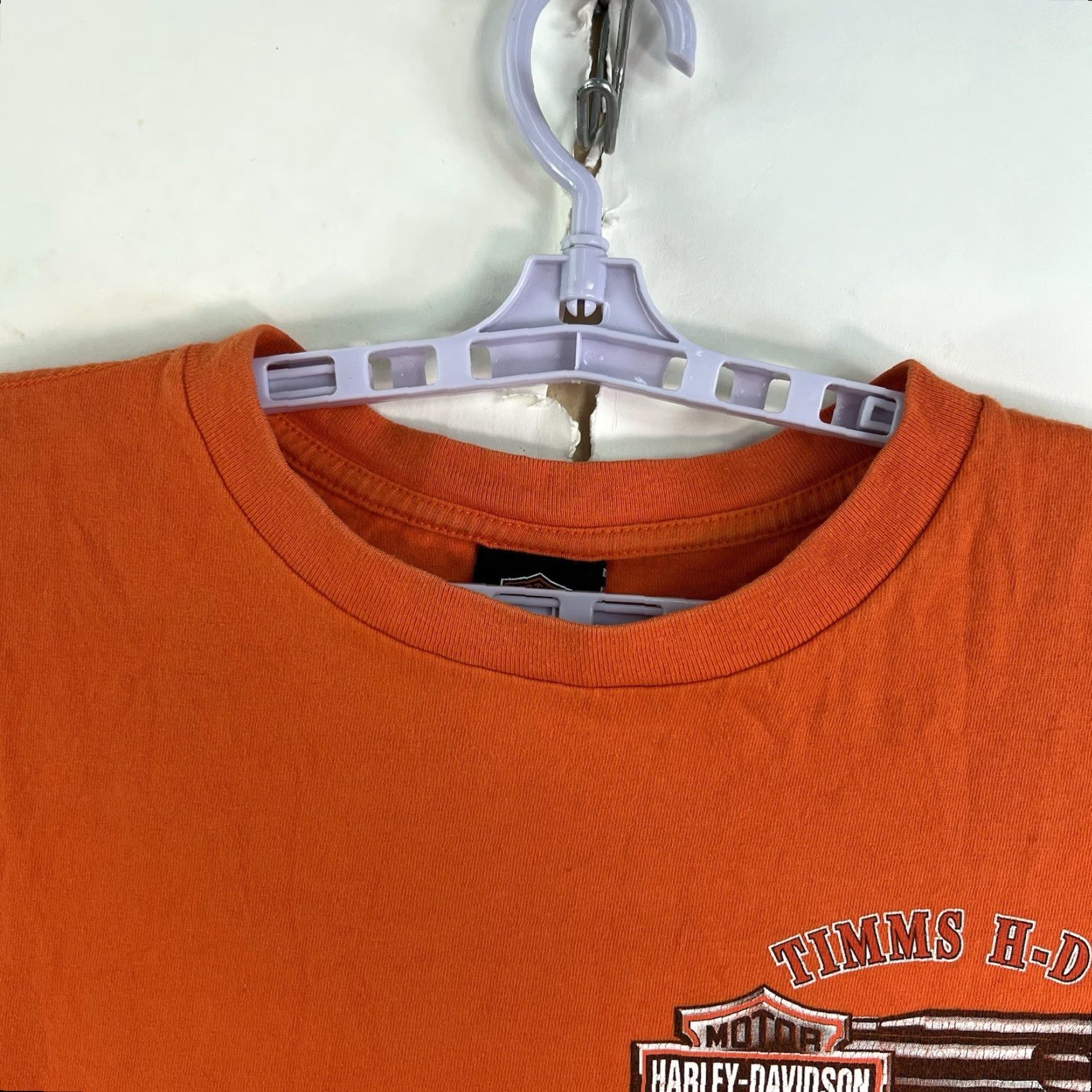 Harley Davidson VINTAGE Harley-Davidson T-Shirt Men XL Orange 2002 Run Graphic Print Muscle Tee Motorcycle 2000s Mens Size US XL / EU 56 / 4 - 4 Thumbnail
