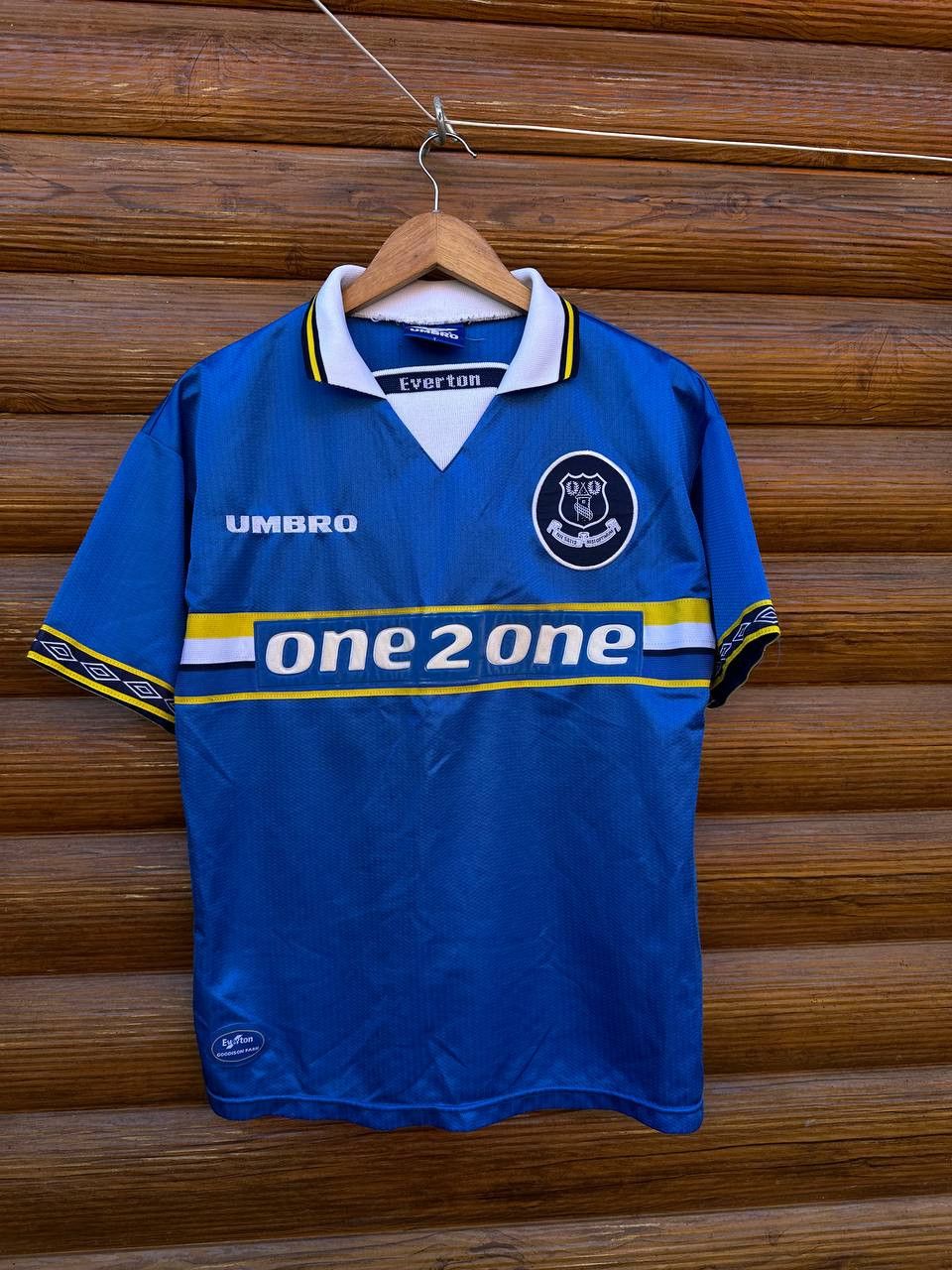 Vintage EVERTON 1997 1999 SHIRT FOOTBALL SOCCER JERSEY UMBRO KIDS Size US S / EU 44-46 / 1 - 1 Thumbnail
