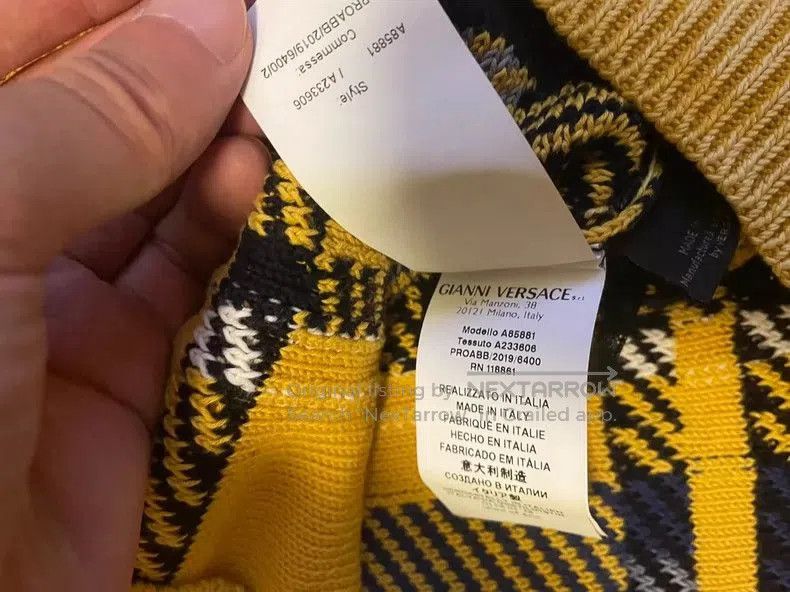 Versace Versace Plaid Pattern Italian Sweater. Size US S / EU 44-46 / 1 - 4 Thumbnail