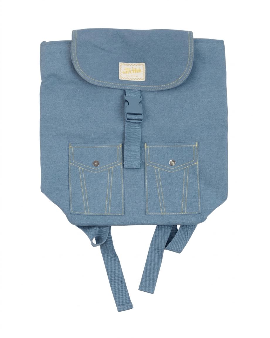 Jean Paul Gaultier Women's Jean Paul Gaultier pour VOUS Denim Mini Backpack Size ONE SIZE - 1 Thumbnail