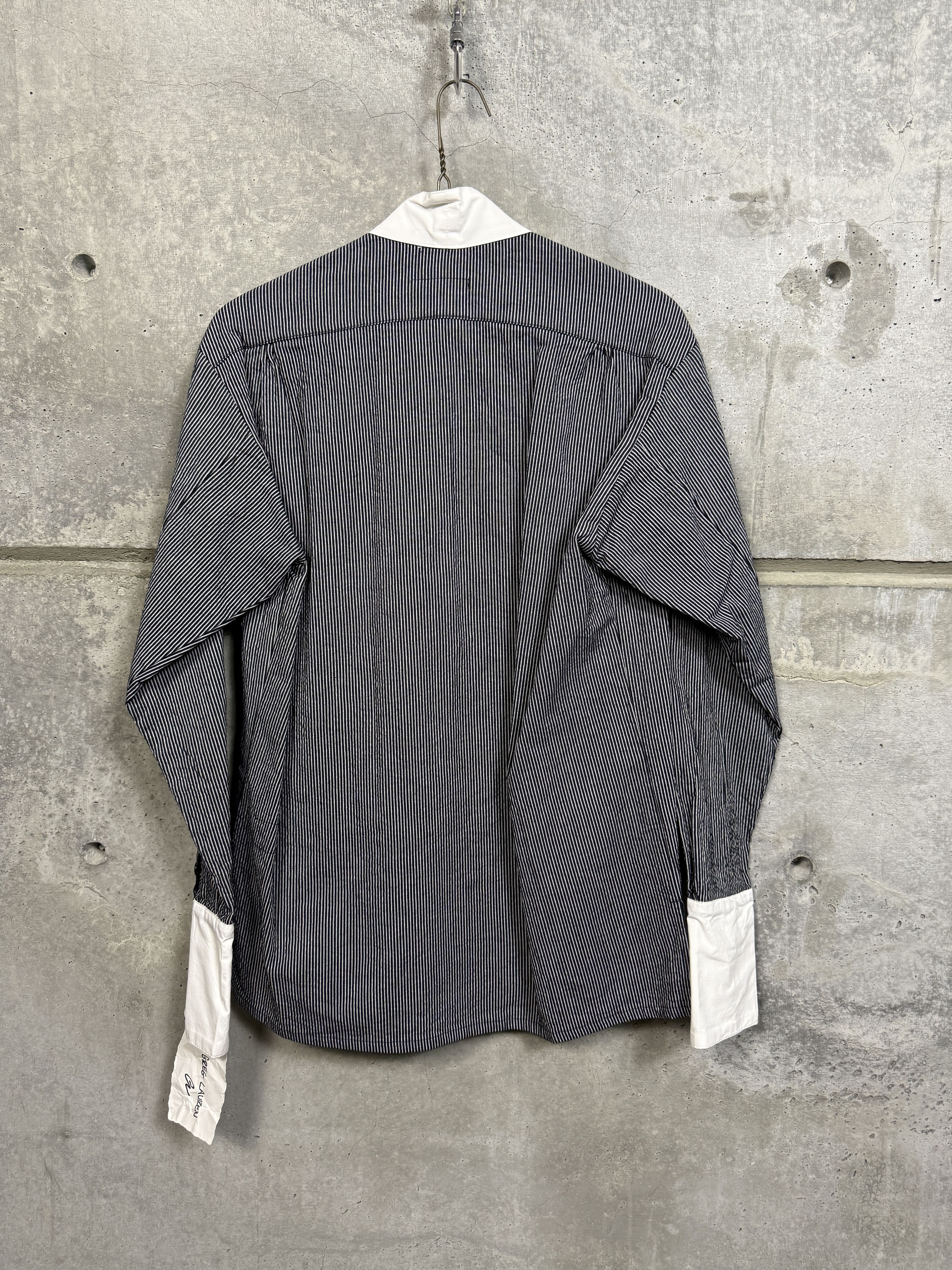 Greg Lauren $950 Greg Lauren Black/White Pinstripe Winged GL1 Size US L / EU 52-54 / 3 - 6 Thumbnail