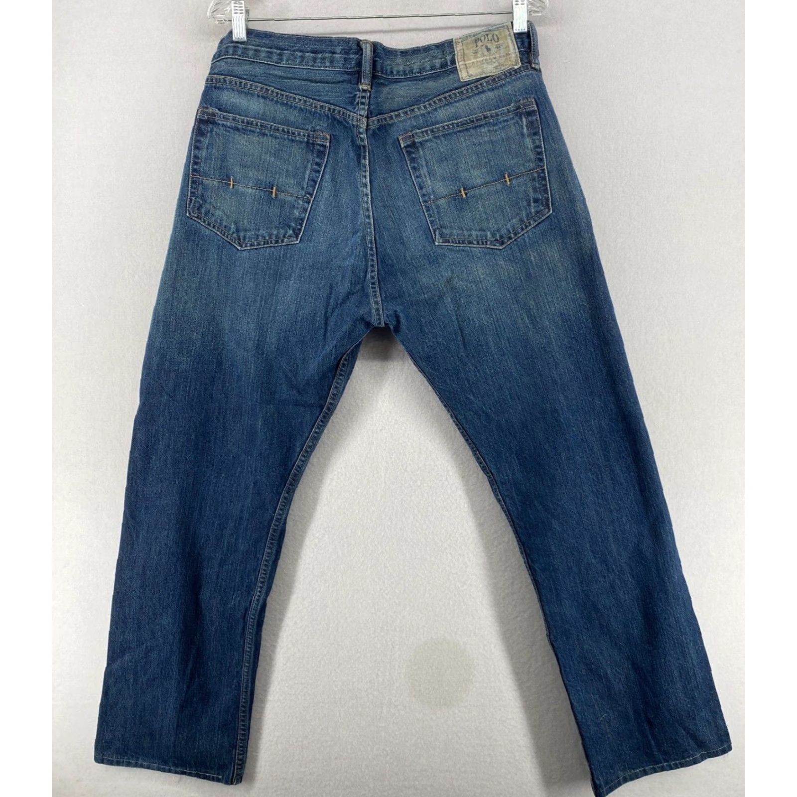 POLO RALPH LAUREN Jeans Mens 34 x 28.5 Classic Fit 5-Pocket Denim Cotton Blue