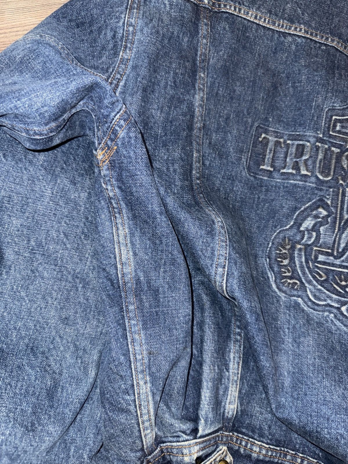 Trussardi Trussardi embroidered denim jacket Size US XL / EU 56 / 4 - 6 Thumbnail