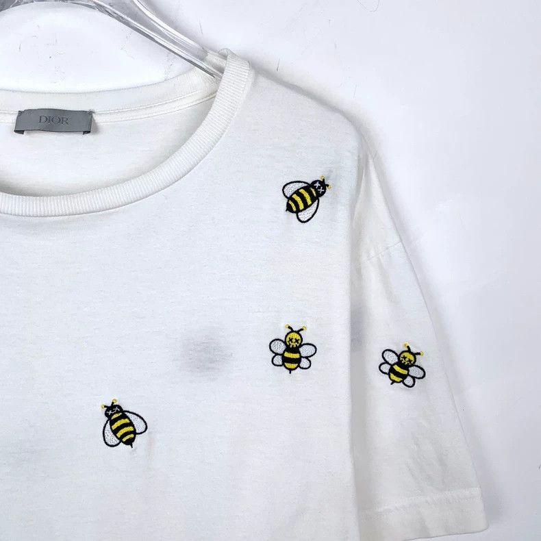 Dior Dior Co-branded little bee embroidery round-neck white cott Size US S / EU 44-46 / 1 - 3 Thumbnail
