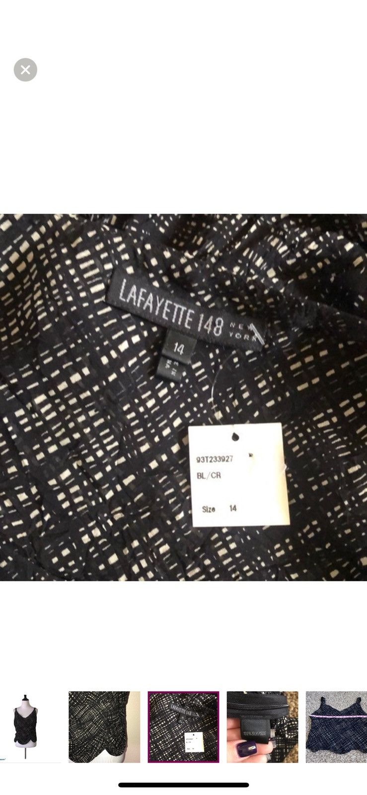 Lafayette 148 Lafayette 148 New York ruched sleeveless blouse size 14 Size XL / US 12-14 / IT 48-50 - 6 Thumbnail