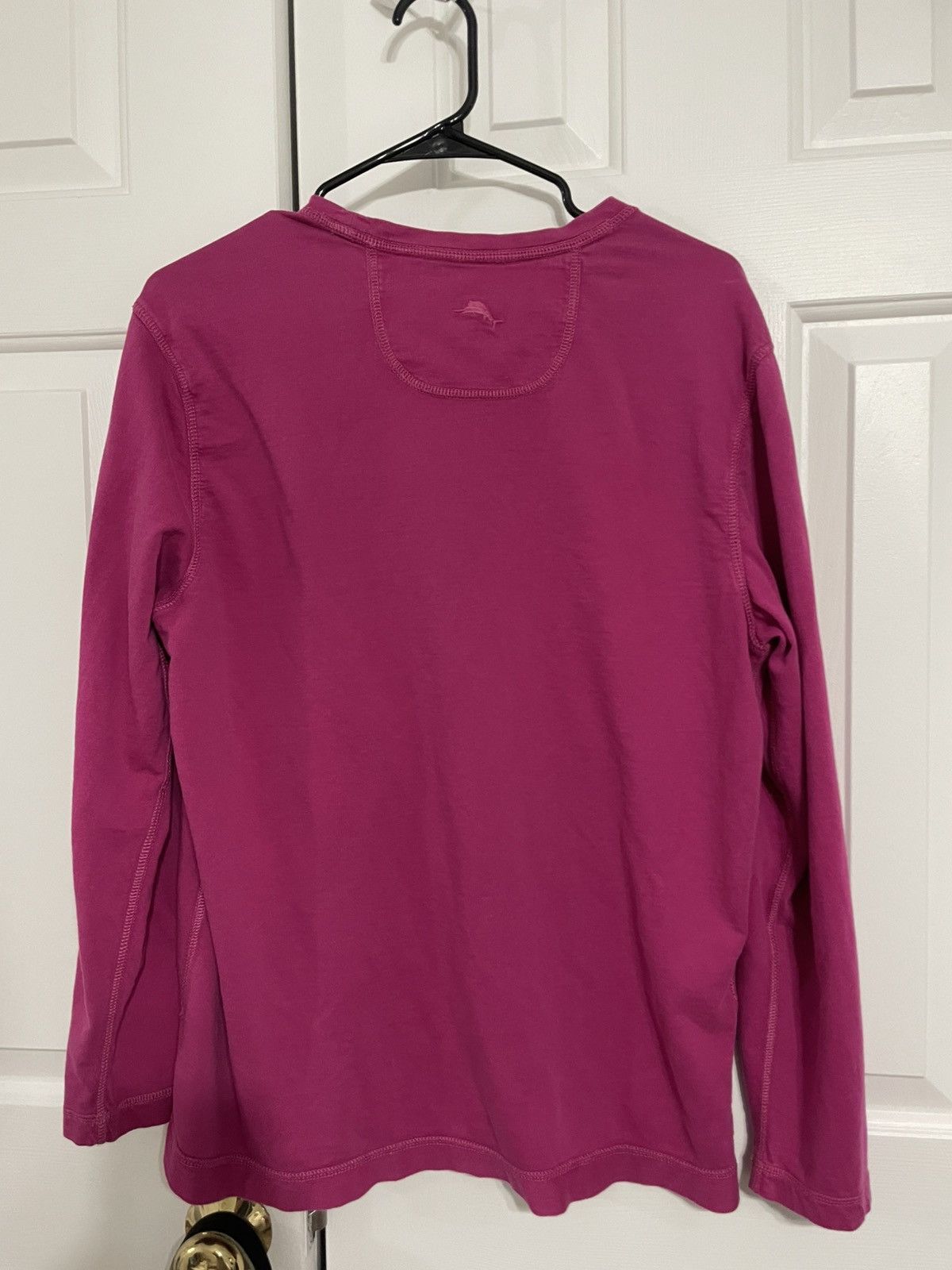 Tommy Bahama Long Sleeve Crew Neck Shirt Garment Dye Fuchsia Magenta Size US S / EU 44-46 / 1 - 4 Thumbnail