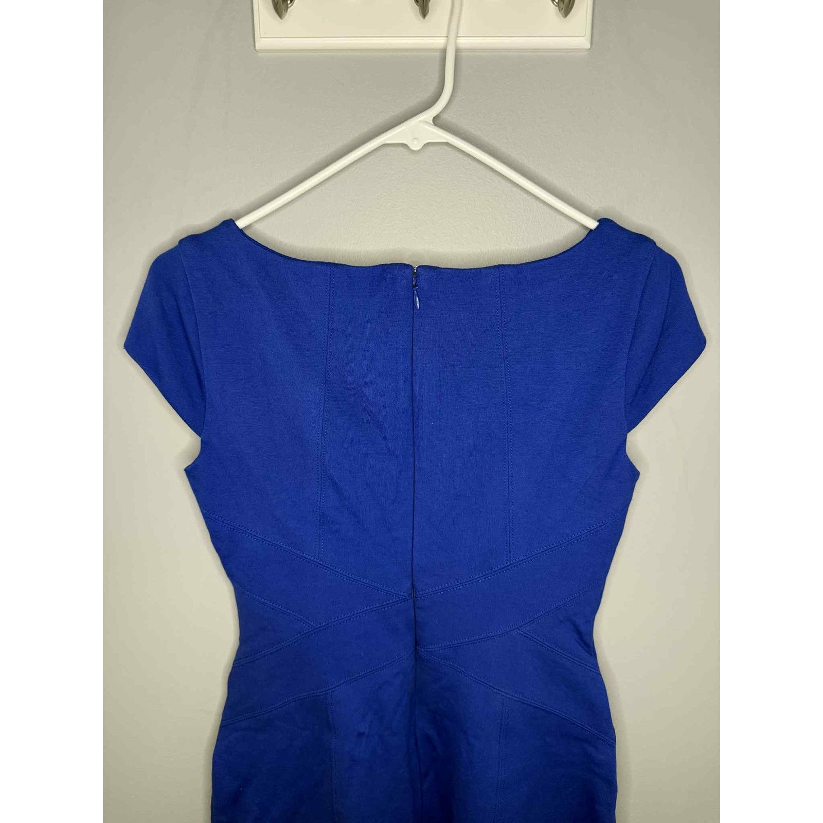 White House Black Market White House Black Market Sheath Dress Royal Blue Womens 0 Size XS / US 0-2 / IT 36-38 - 4 Thumbnail