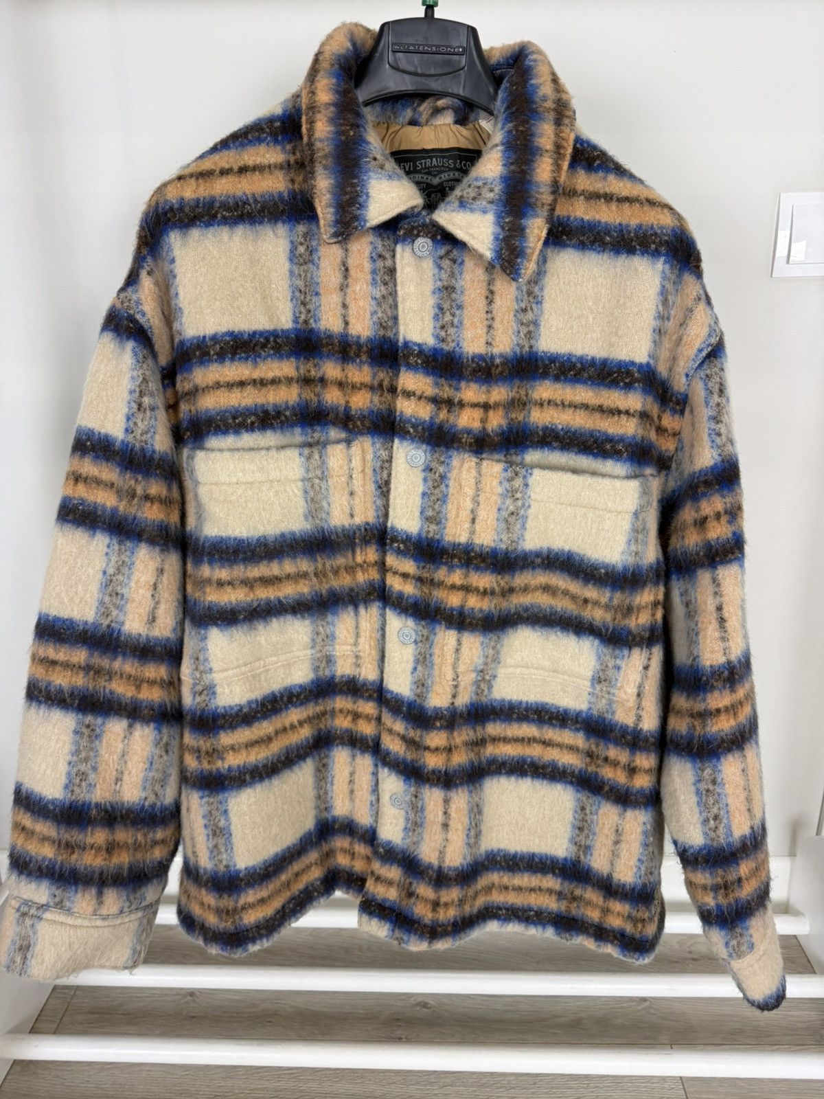 Levi's Levis Portola Chora Wool Blend Over shirt Jacket Size US L / EU 52-54 / 3 - 1 Thumbnail