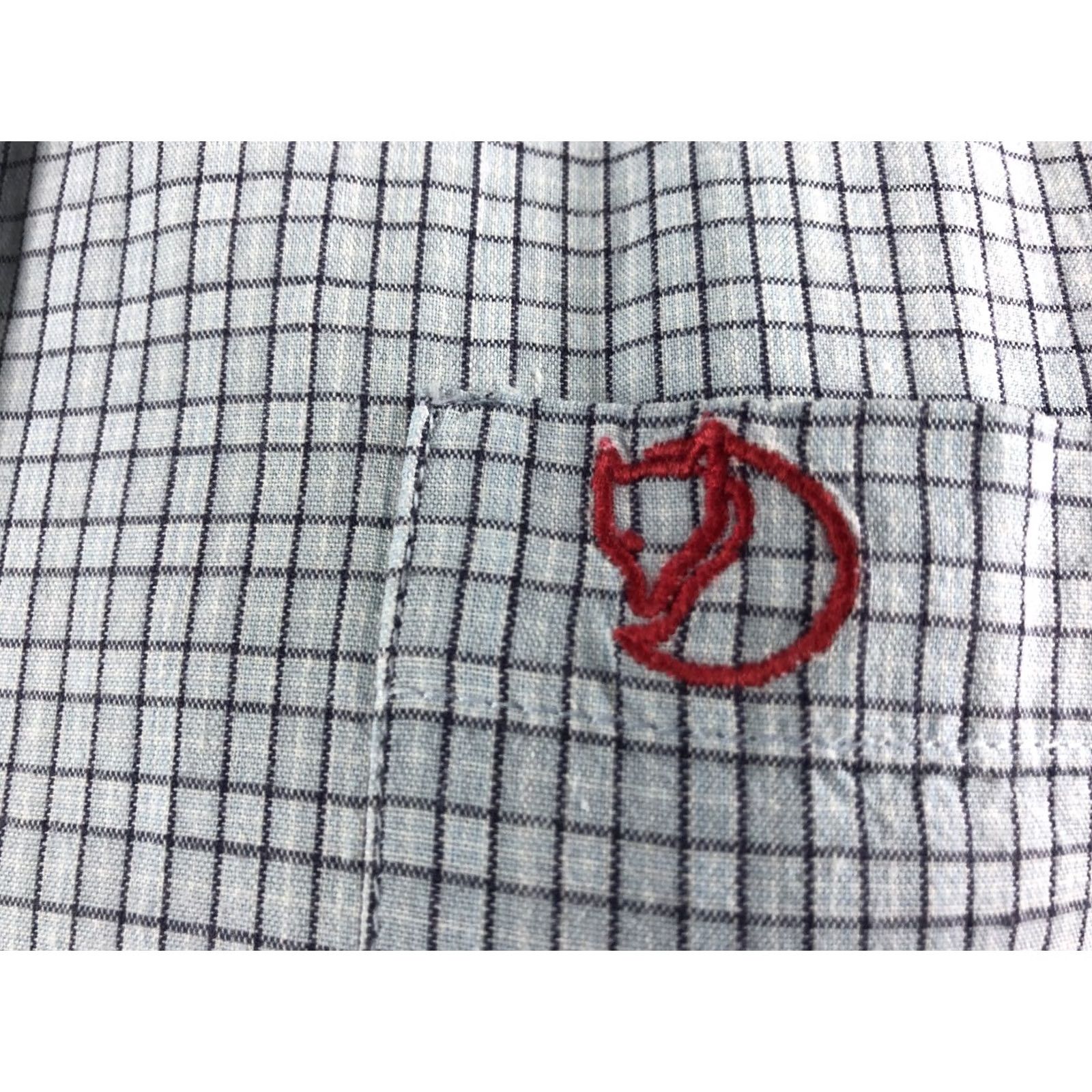 Vintage Fjallraven Shirt Womens M Blue Blouse Cotton Women Size Check Size M / US 6-8 / IT 42-44 - 6 Thumbnail