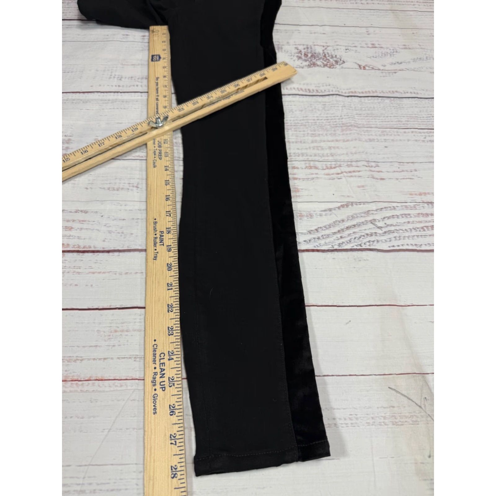 Paige Paige Womens Hoxton High Rise Ultra Skinny Jeans Sz 25 Black Side Stripe Stretch Size 42" / US 20 - 2 Thumbnail