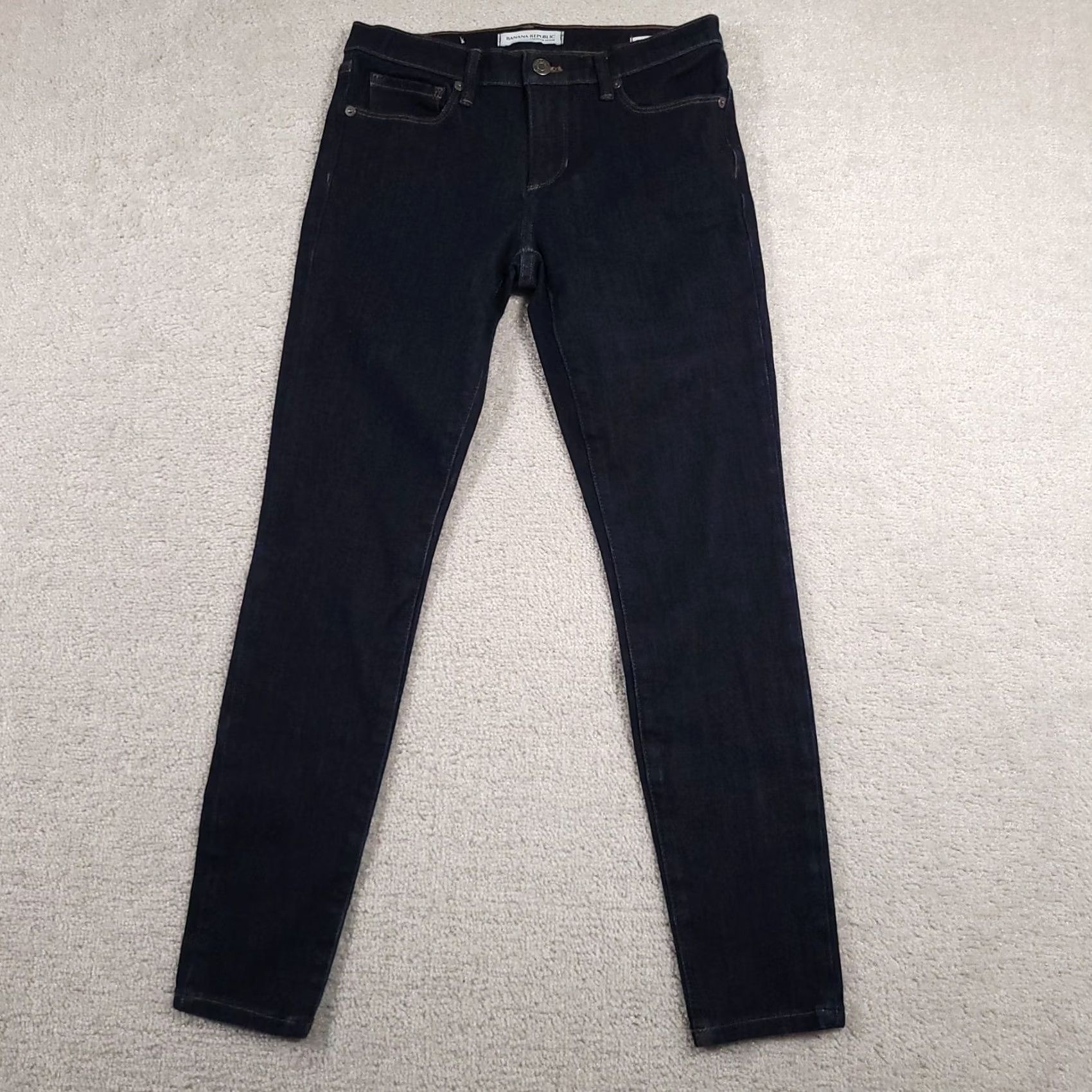 Banana Republic Banana Republic Jeans Womens 26 Skinny Ankle Stretch Dark Wash Denim Blue Slim Pockets Size 26" / US 2 / IT 38 - 2 Thumbnail