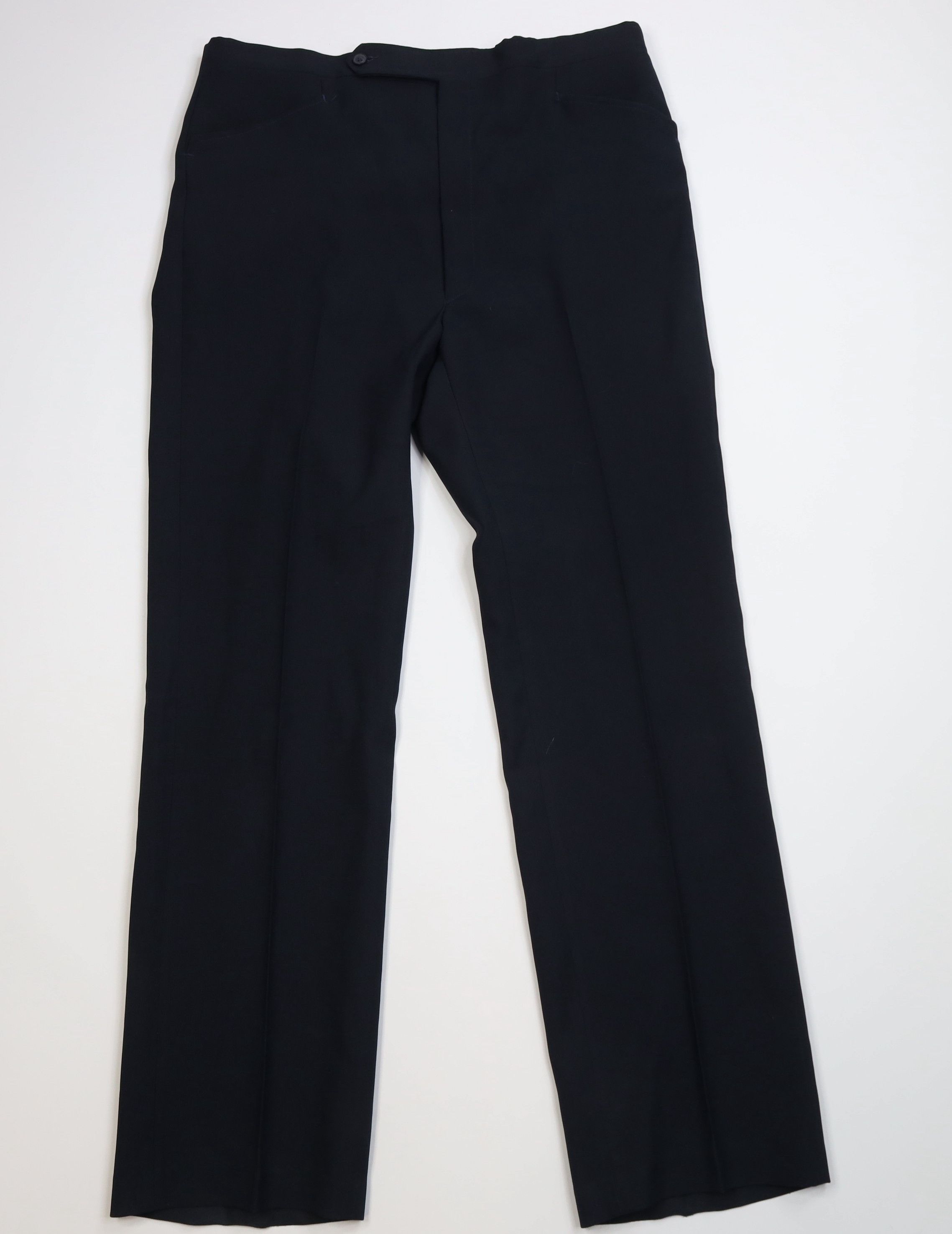 Vintage Vintage 70s Streetwear Flared Wide Leg Chino Pants Blue USA Size US 38 / EU 54 - 1 Thumbnail