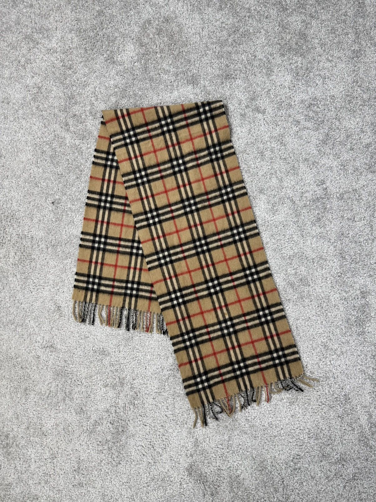 Burberry Vintage Burberry's London Cashmere Scarf Nova Check Stripes Size ONE SIZE - 1 Thumbnail
