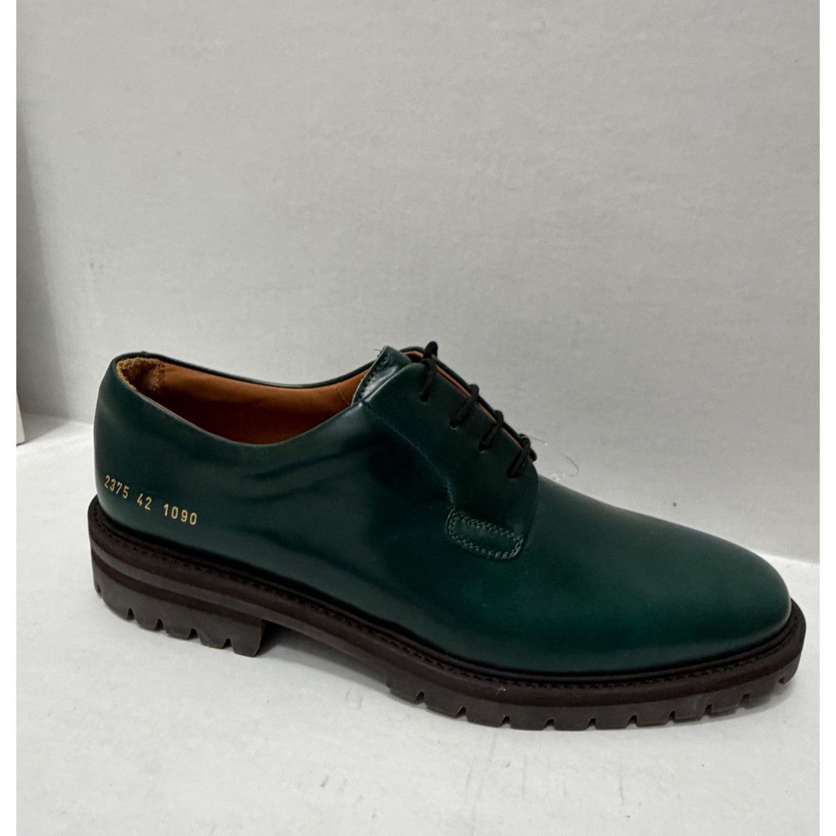 Common Projects COMMON PROJECTS DERBY GREEN SHOES Size US 9 / EU 42 - 2 Thumbnail