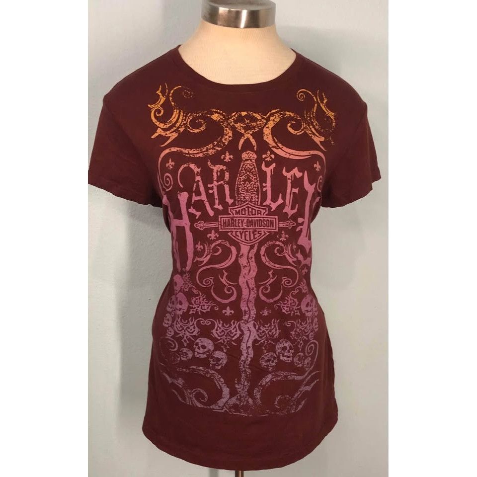 Harley Davidson × Vintage VTG 2009 Harley Davidson Shirt Large Women TENNESSEE Size L / US 10 / IT 46 - 1 Thumbnail