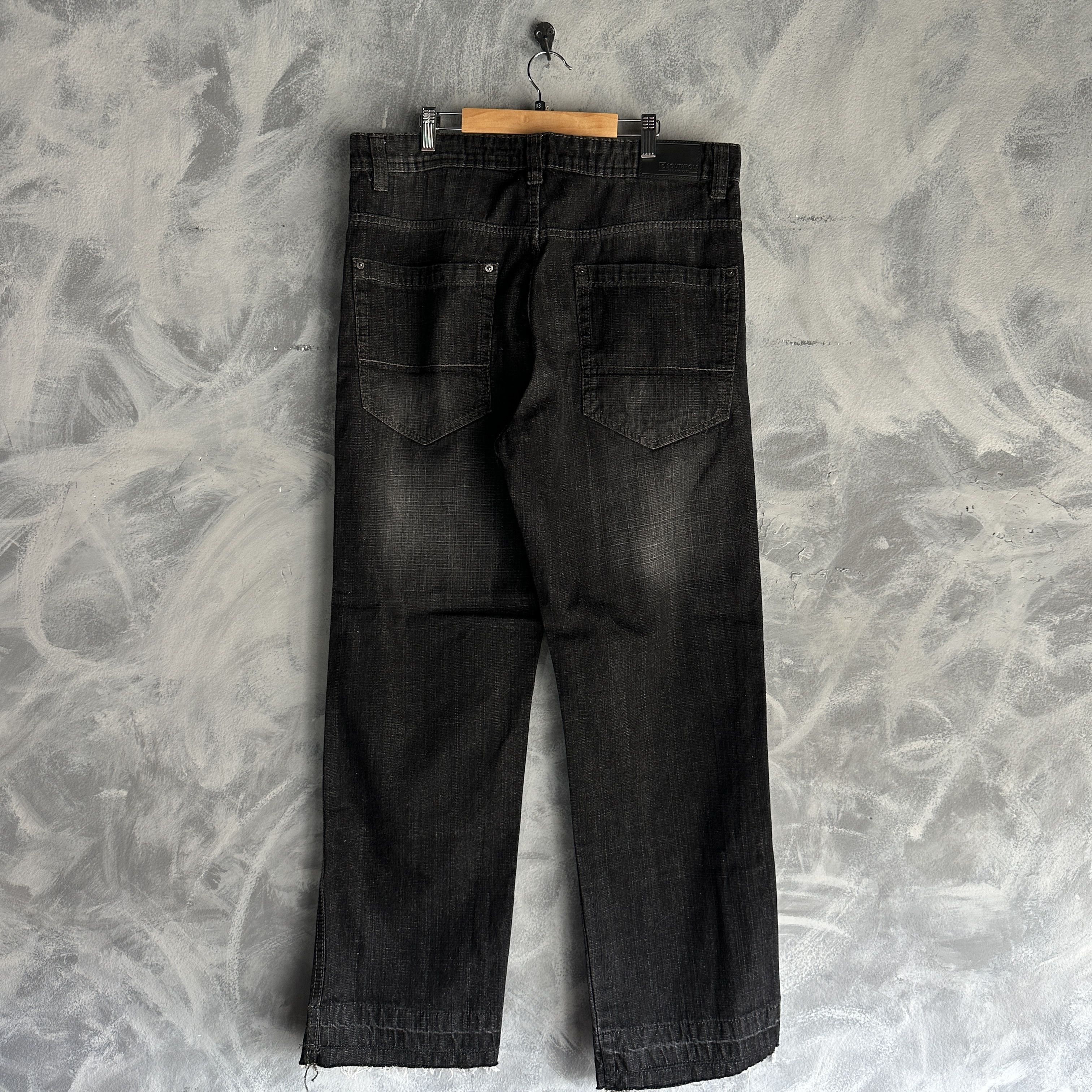 Southpole Vtg Southpole Jeans Mens Black Denim Pants Y2K Baggy Relaxed Size US 34 / EU 50 - 5 Thumbnail