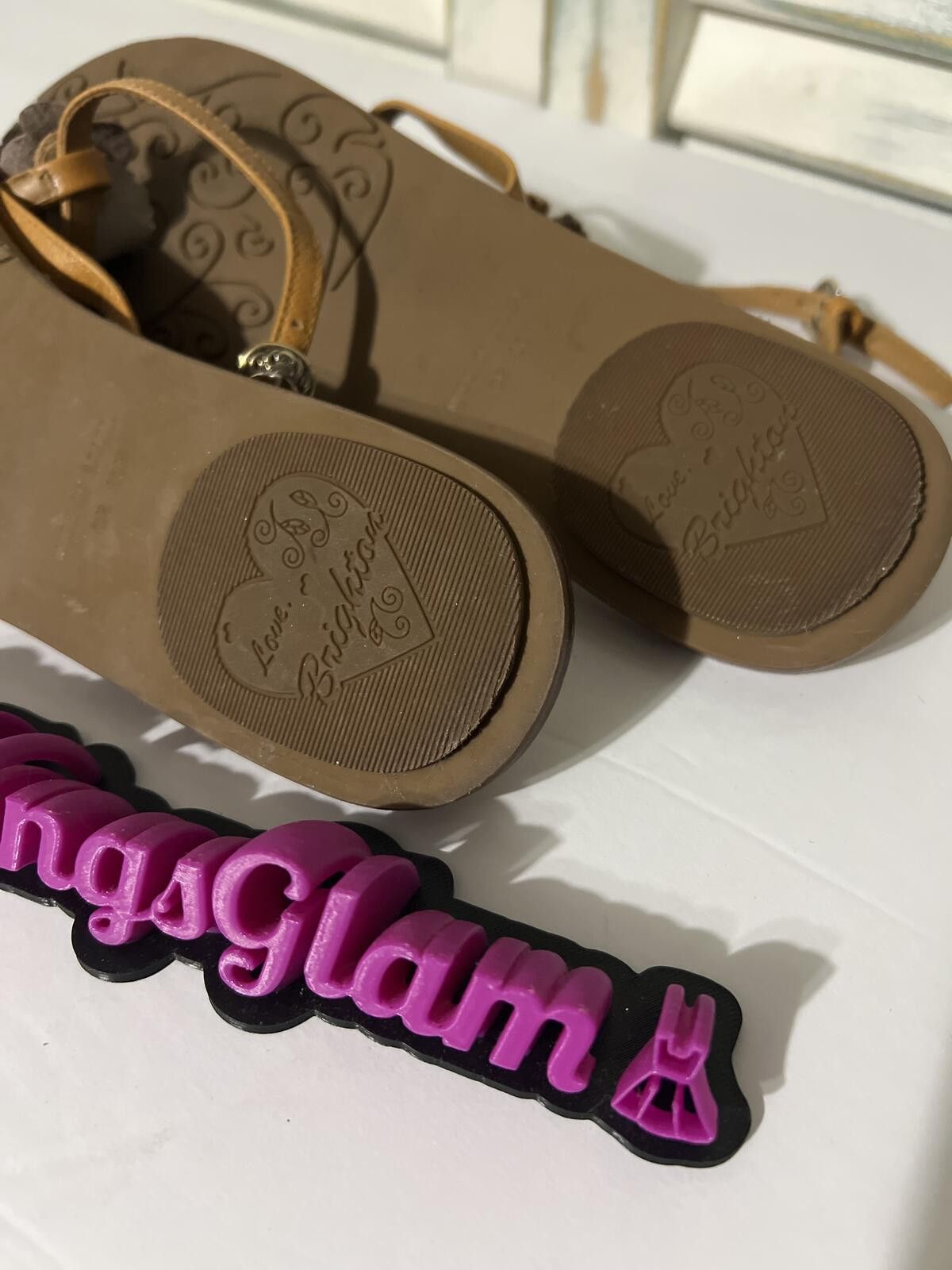 Other Love & Liberty by Brighton Brown Floral Strap Sandals 10 Size US 10 / IT 40 - 3 Thumbnail