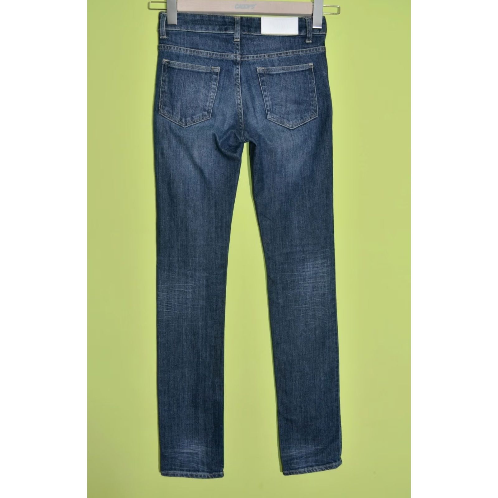 Vintage ACNE Jeans Ladies Hex Pure Jeans W25 L32 Blue Denim Straight Regular XS? Size 42" / US 20 - 3 Thumbnail