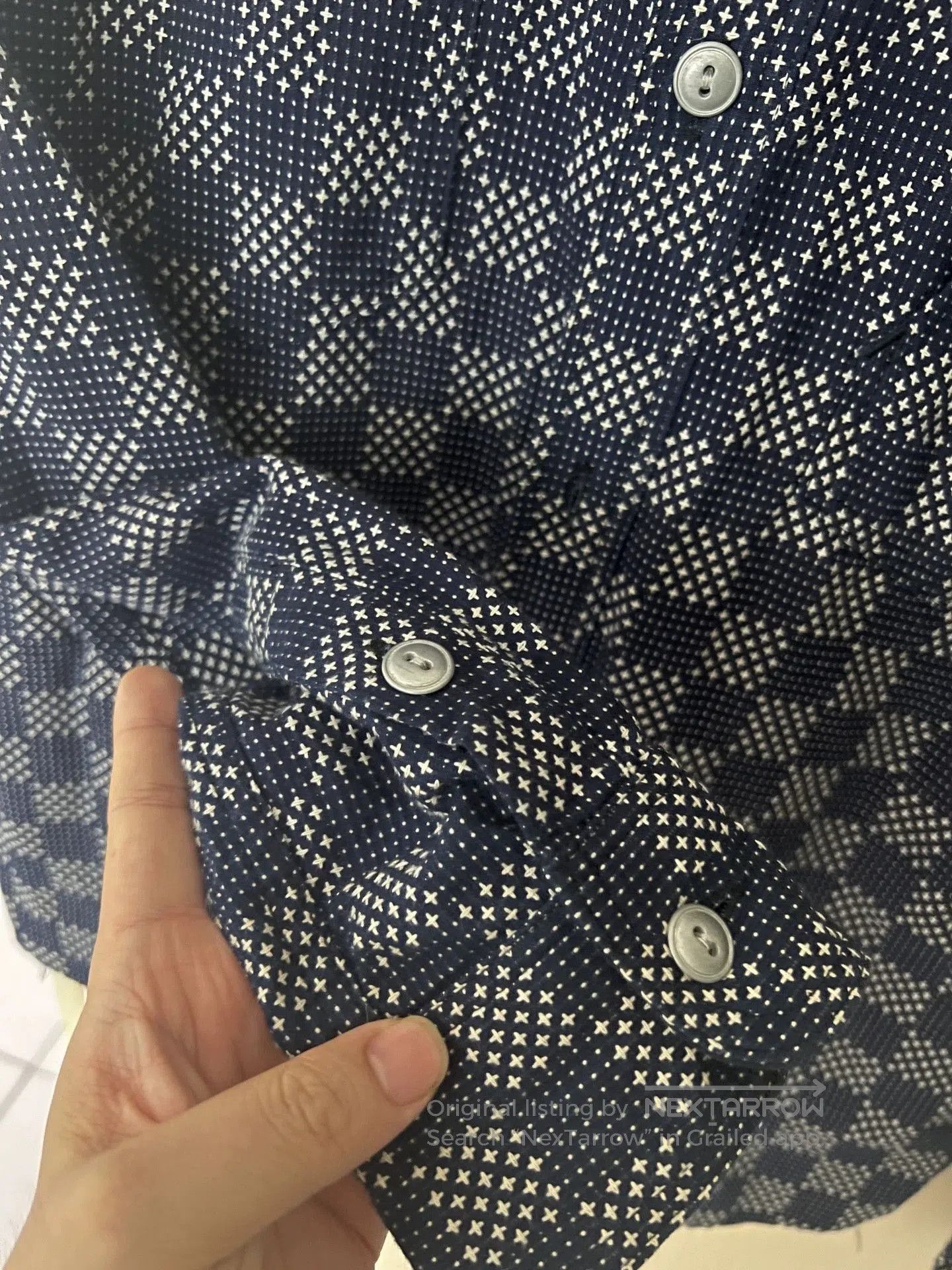 Samurai Jeans Samurai Jeans Indigo Sashiko Short Sleeve Shirt. Size US M / EU 48-50 / 2 - 3 Thumbnail