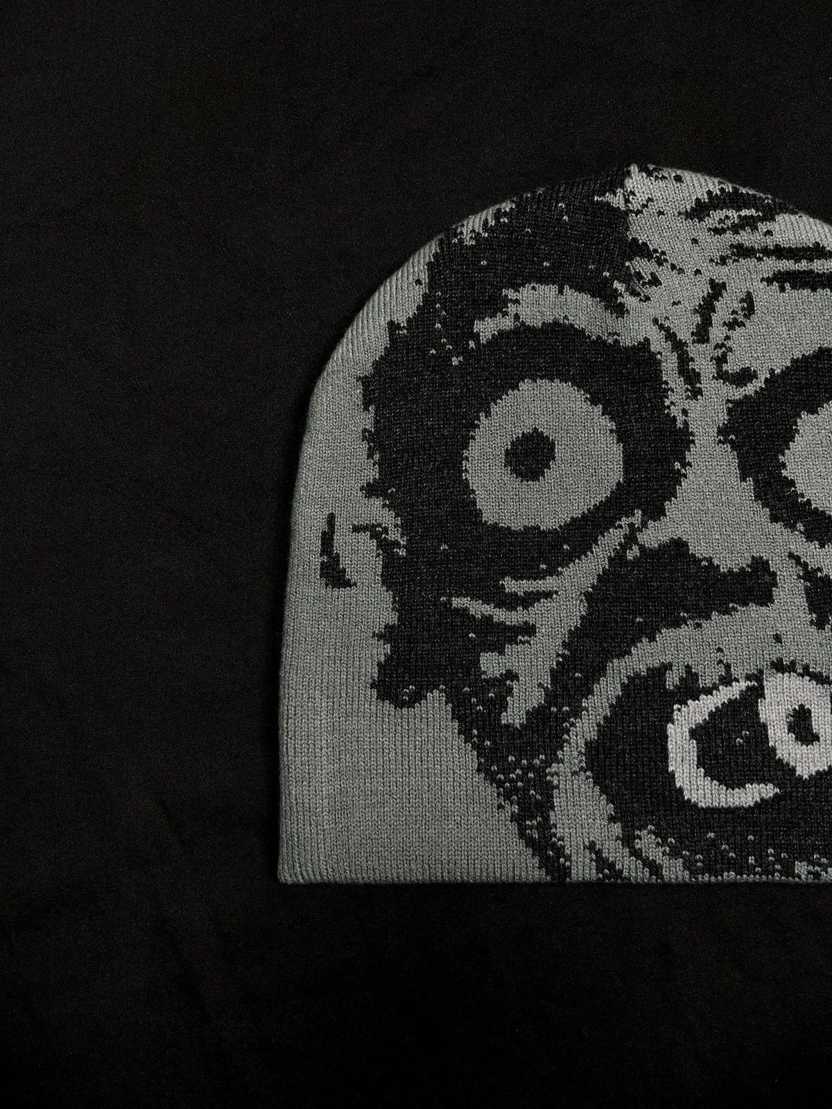 Japanese Brand Rare Collective Studios Zombie No Cuff Knit Skull Cap Beanie Size ONE SIZE - 3 Thumbnail