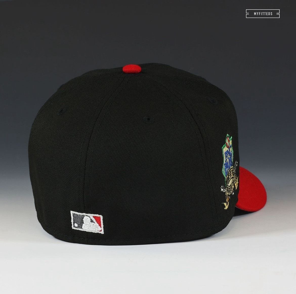 MyFitteds 7 1/4 PNC PARK HOME OF THE PiTTSBURGH PiRATES RED ViSOR 5950 Size ONE SIZE - 4 Thumbnail