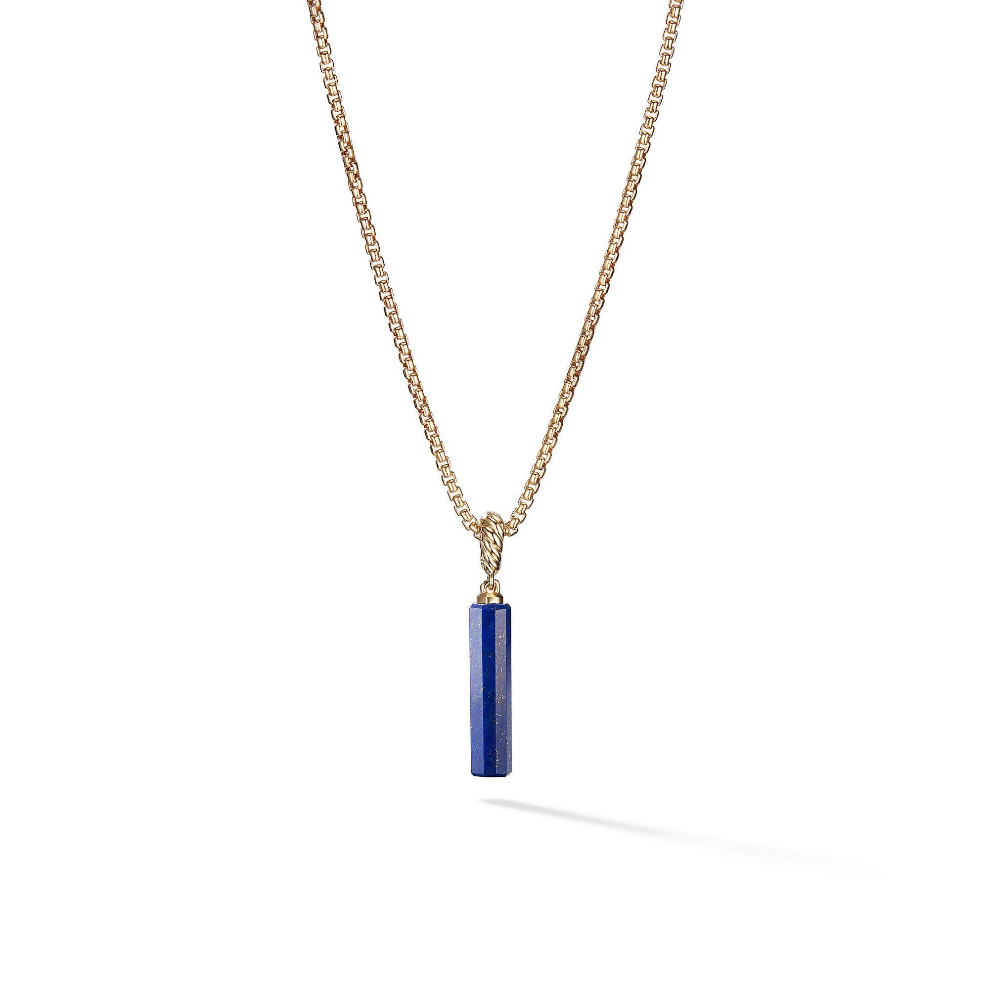 David Yurman o1w1db10525 D14018 Barrel Amulet and 18K Yellow Gold Size ONE SIZE - 1 Thumbnail