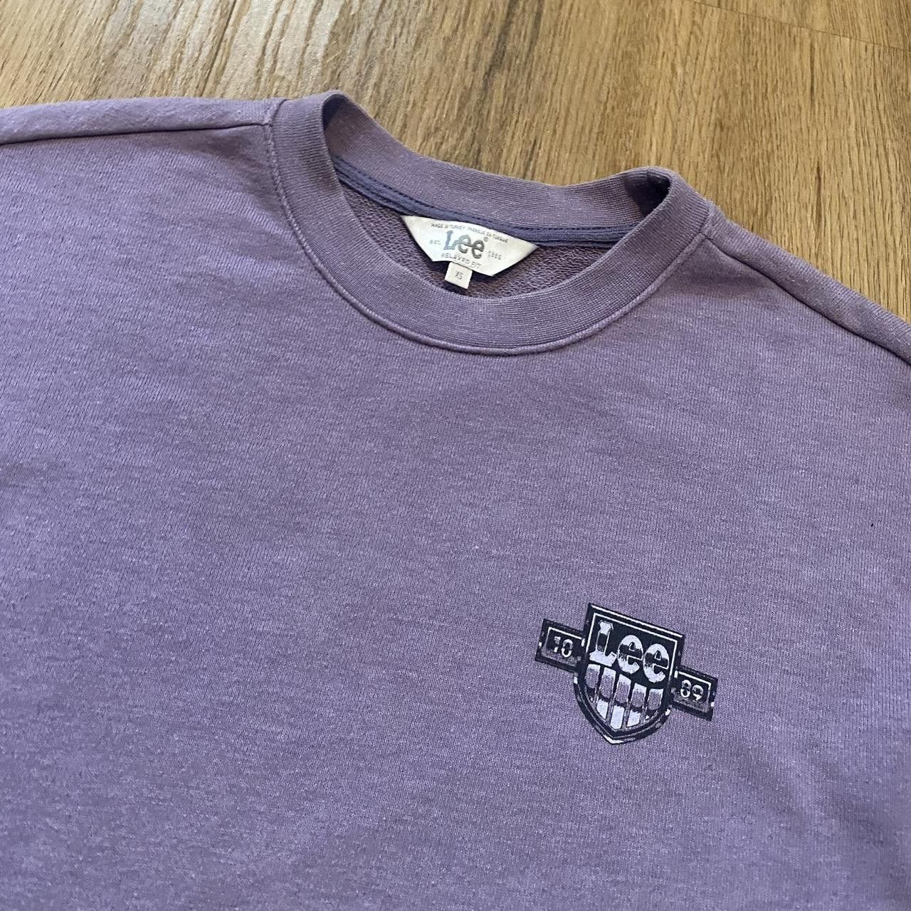 Lee Purple Lee crewneck sweatshirt Vintage y2k Boxy Size US XS / EU 42 / 0 - 2 Thumbnail