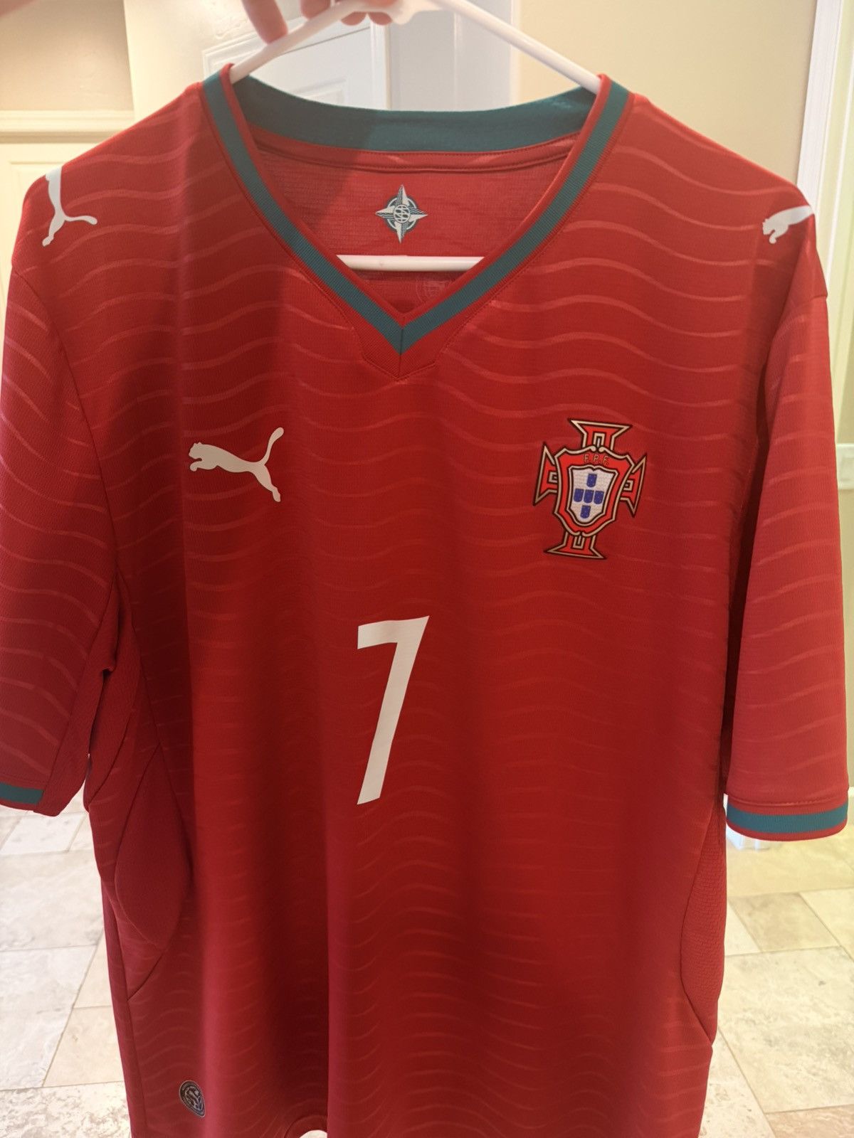 Puma Cristiano Ronaldo Portugal Puma 2026 Home Replica Jersey Size US XL / EU 56 / 4 - 4 Thumbnail