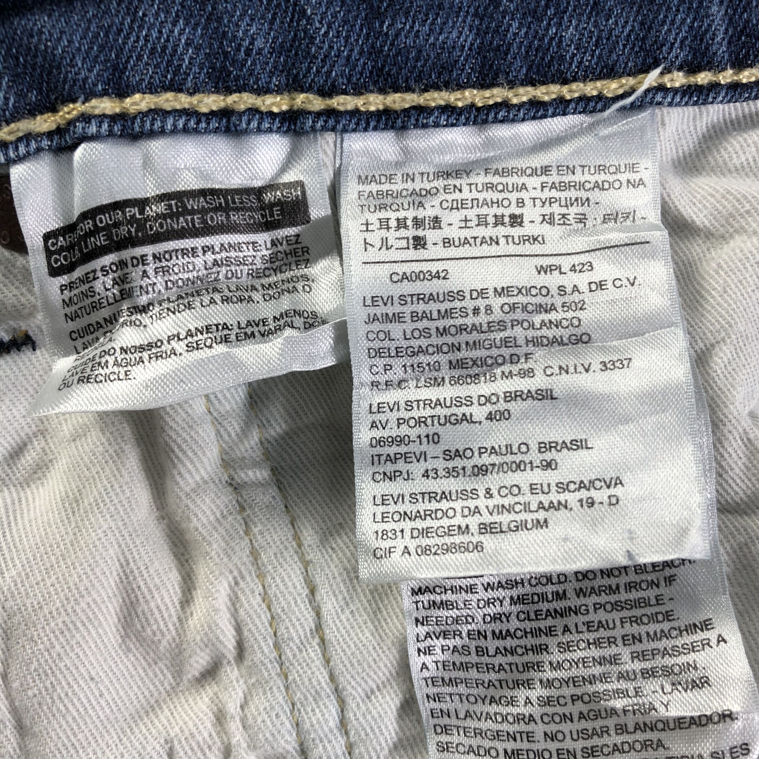 Levi's Vintage Blue Wash Levis 504 Jeans-J3034 Size US 38 / EU 54 - 9 Thumbnail