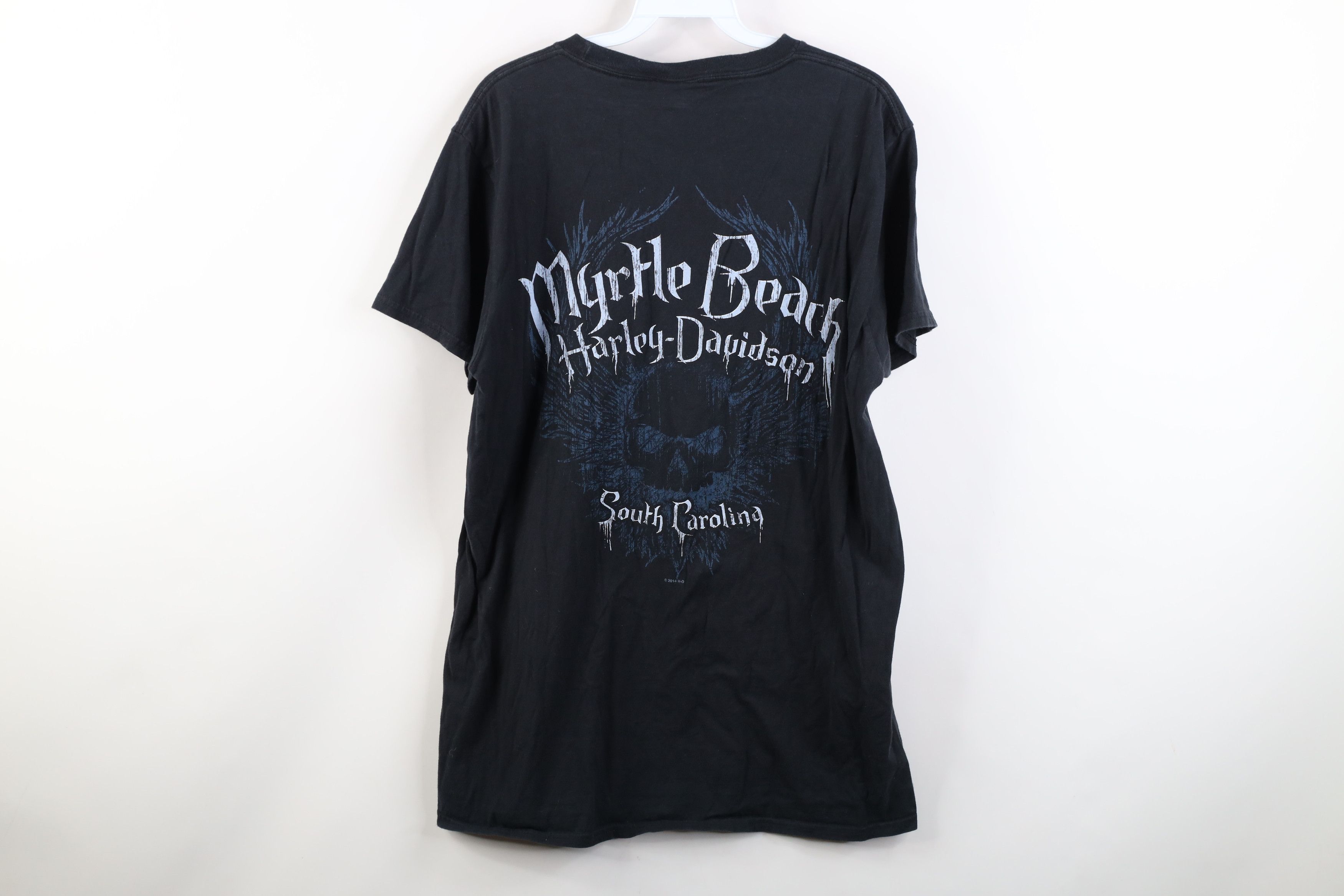 Harley Davidson Vintage Y2K Harley Davidson Myrtle Beach Skull Wing T-Shirt Size US L / EU 52-54 / 3 - 13 Thumbnail