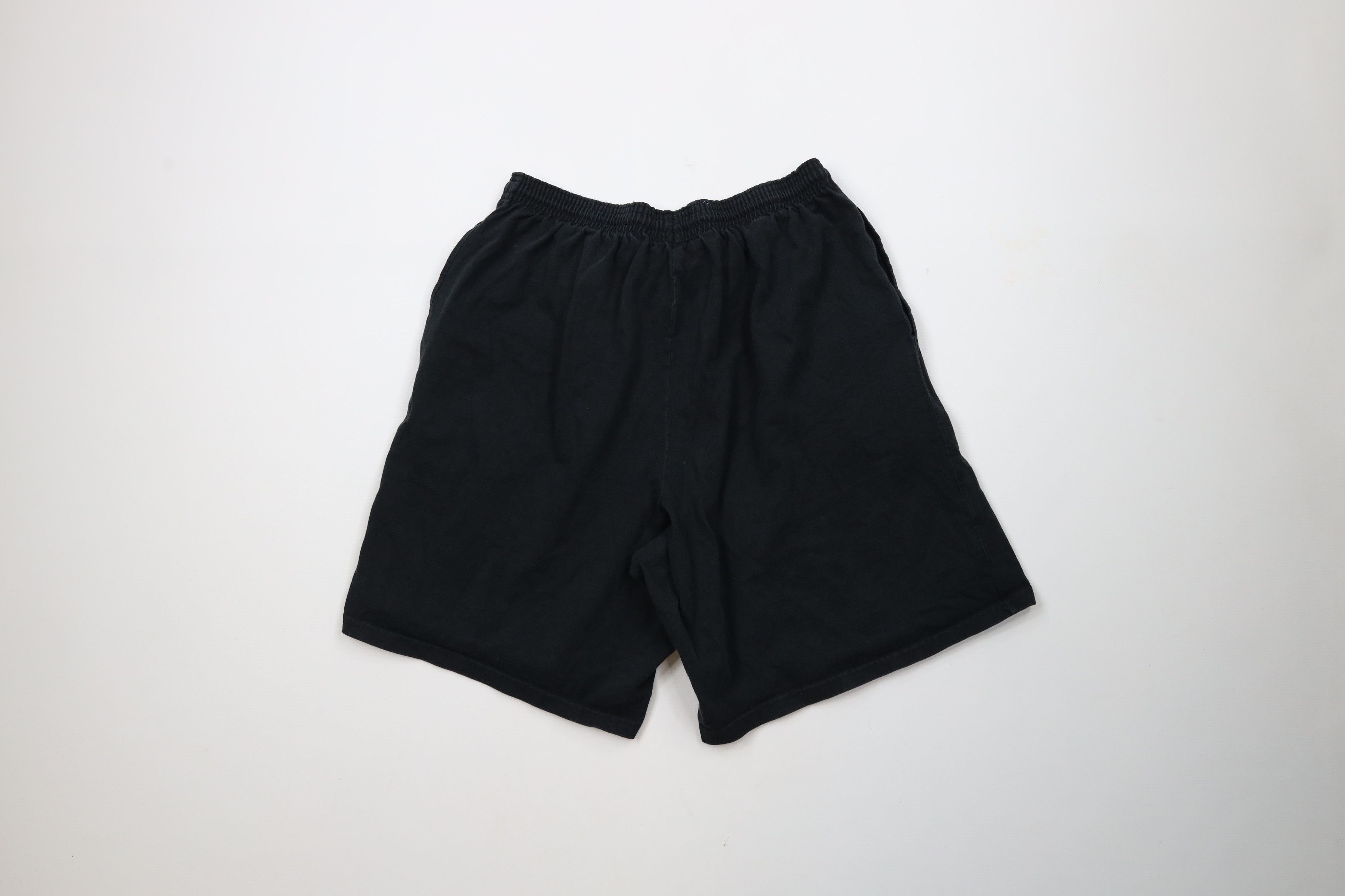 Champion × Vintage Vintage Champion Classic Logo Above Knee Shorts Black Cotton Size US 34 / EU 50 - 8 Thumbnail