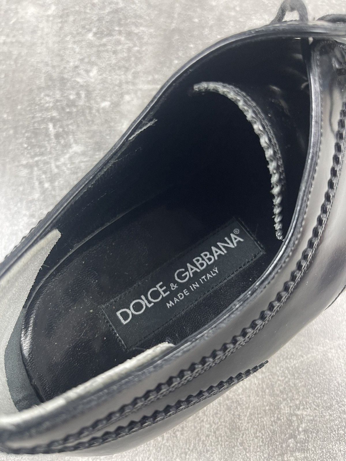 Dolce & Gabbana Dolce & Gabbana Patent Leather Derby Black Dress Shoes Size US 8 / EU 41 - 9 Thumbnail