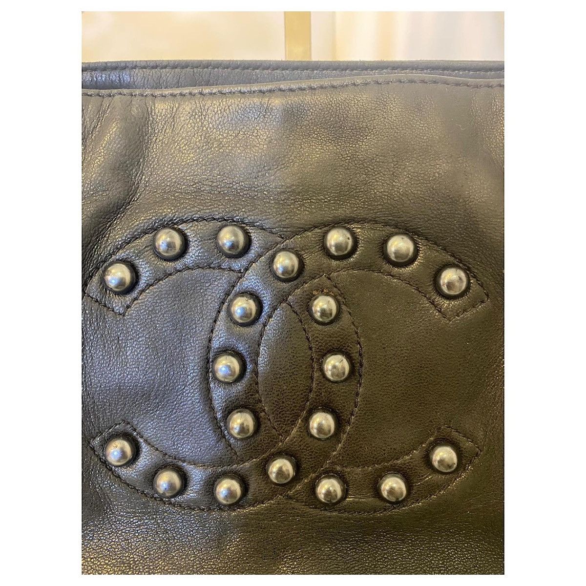 Chanel Chanel Small Black Soft Lambskin Leather Pearl Bag Size ONE SIZE - 13 Thumbnail