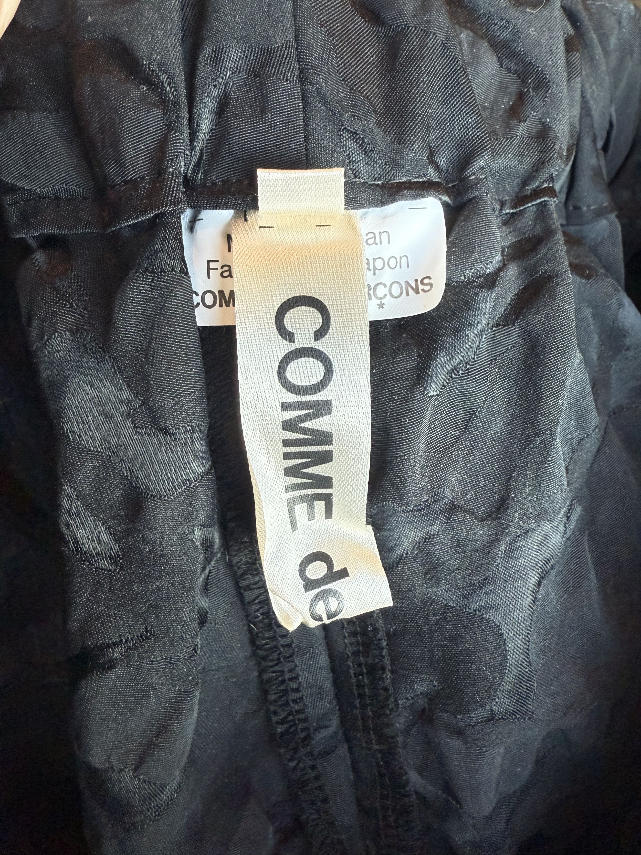Comme des Garcons Textured black pant Size US 36 / EU 52 - 10 Thumbnail