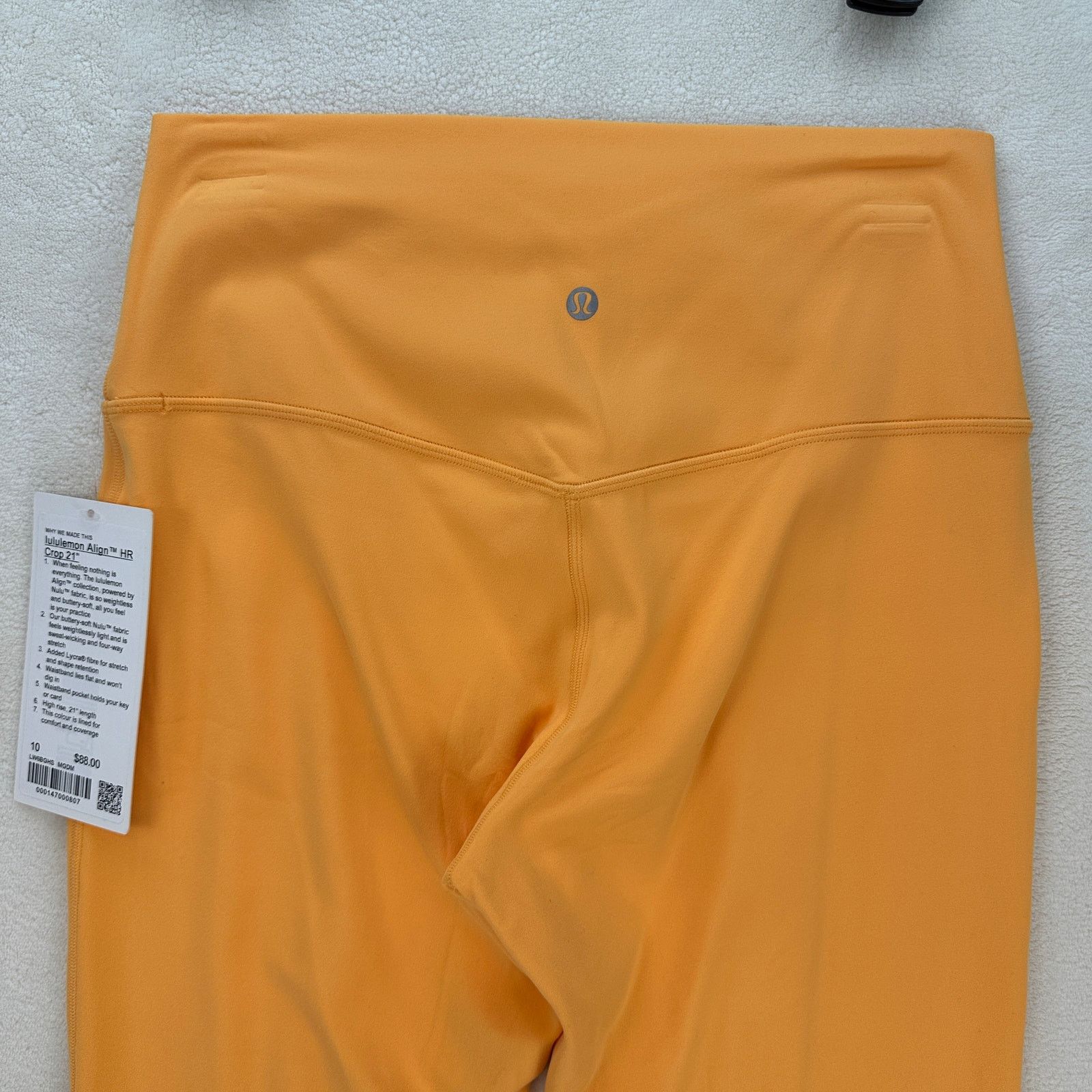 Lululemon LULULEMON WOMEN'S 10 ALIGN HIGH RISE CROP 21" MANGO DREAM Size 32" / US 10 / IT 46 - 4 Thumbnail