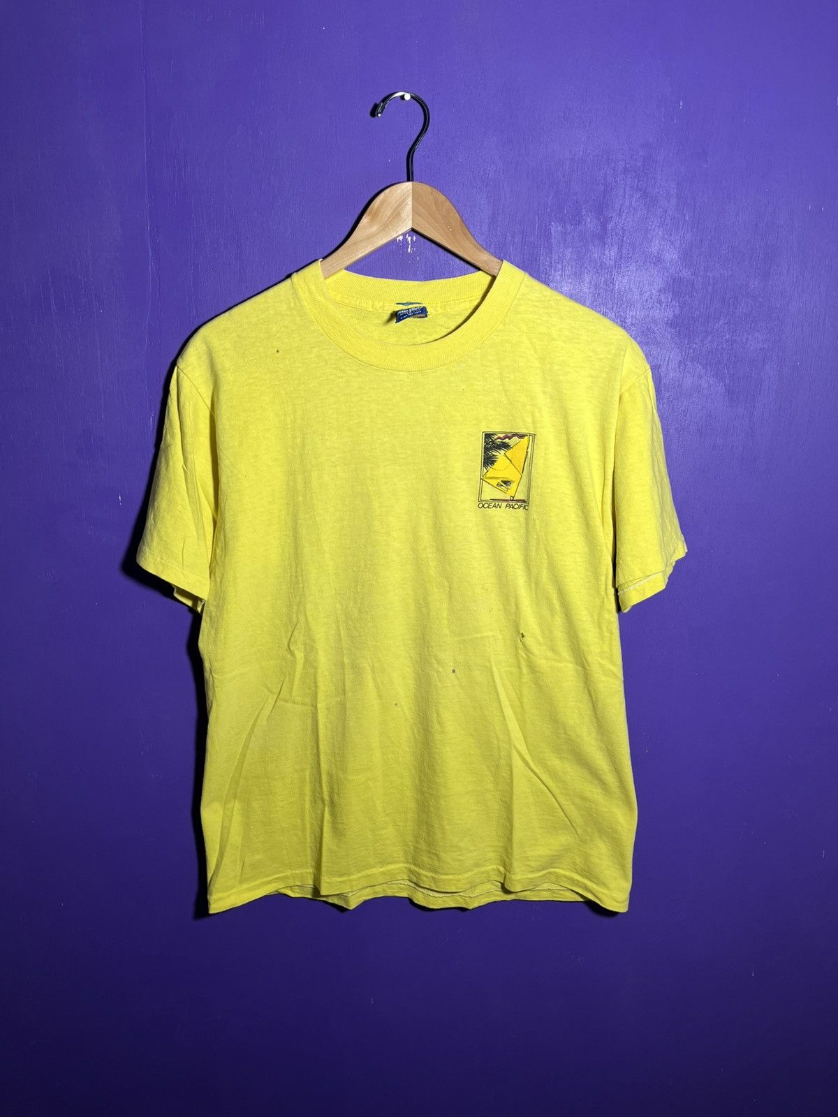 Ocean Pacific × Vintage Vintage 1986 Ocean pacific windsurfing mullet t-shirt Size US M / EU 48-50 / 2 - 1 Thumbnail