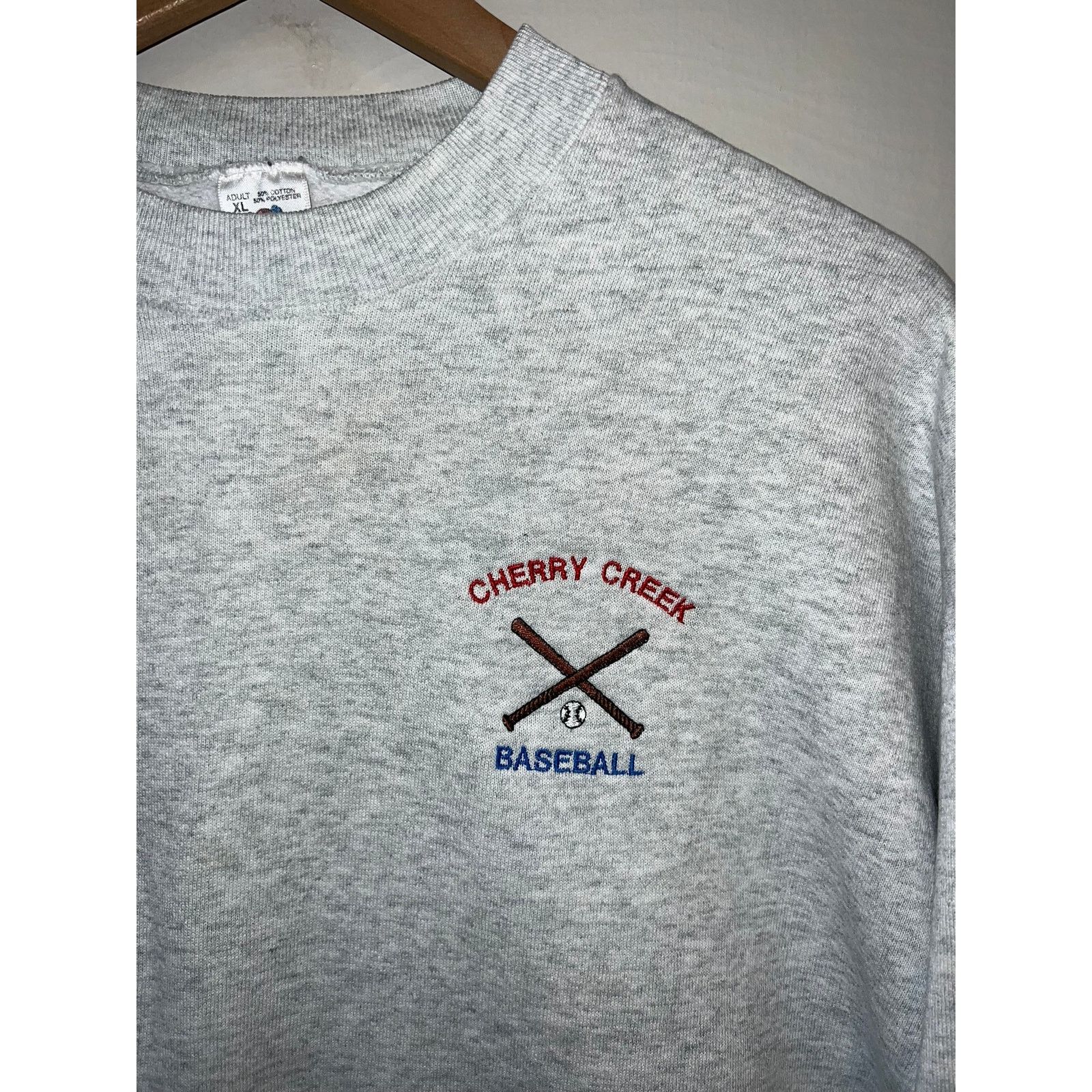 Fruit Of The Loom Vintage Cherry Creek Sweatshirt Baseball Crewneck XL 90s Size US XL / EU 56 / 4 - 3 Thumbnail