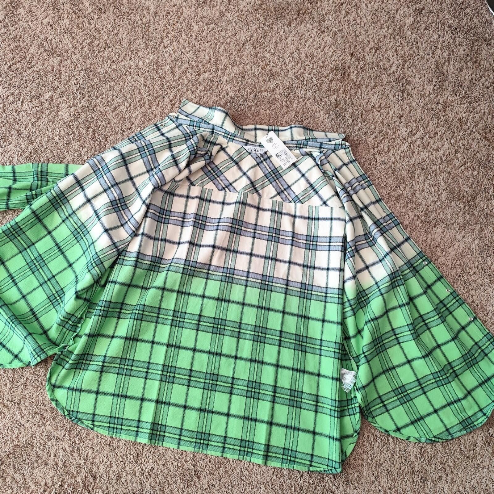 Other Studio Untold Women's Oversized Flannel Button Size 28/30 Size 4XL / US 24-26 - 5 Thumbnail