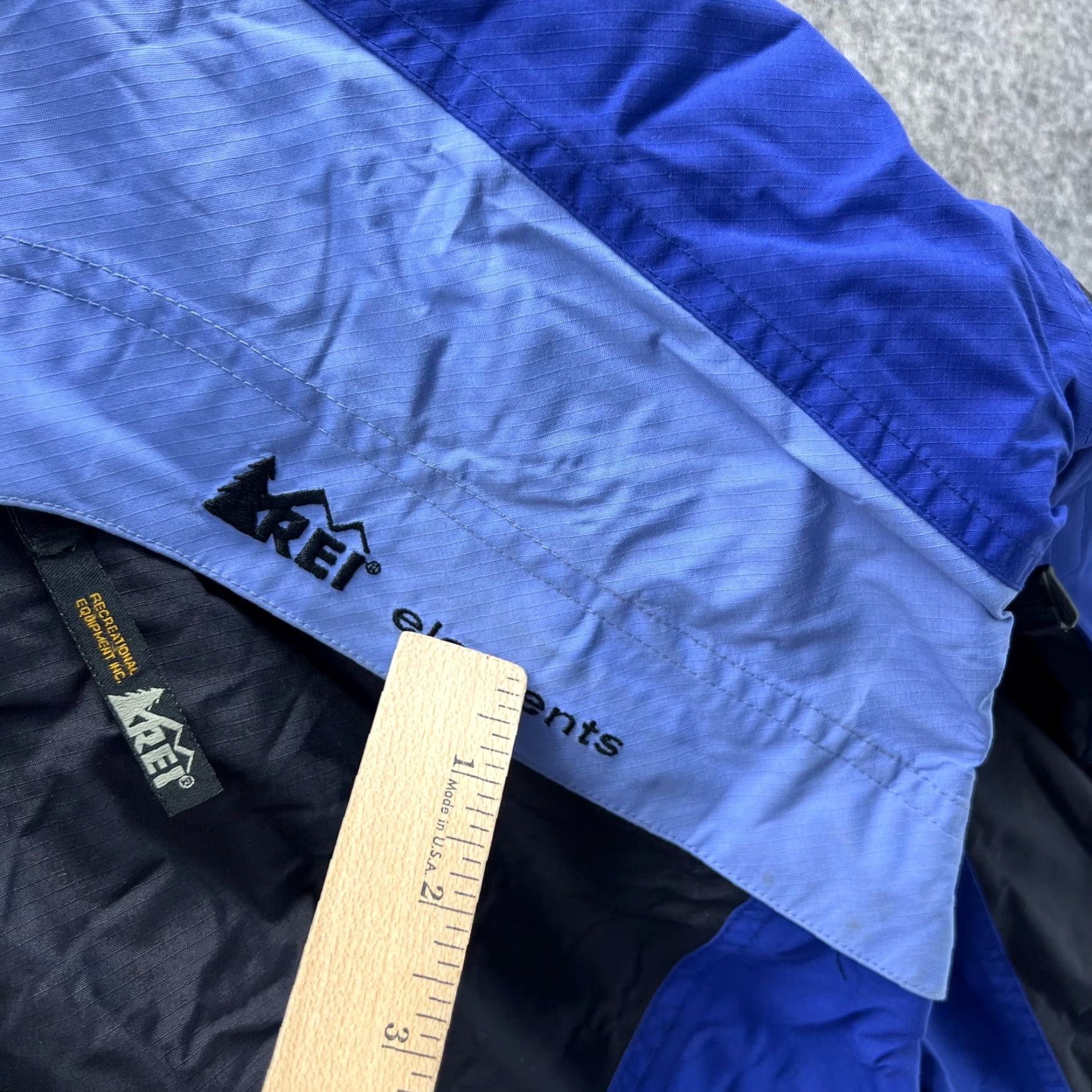 Vintage VINTAGE REI Jacket Women M Blue Black Full Zip Hooded Nylon Snowboarding Ski Windbreaker X-Sale Ladies Winter Fall Spring Womens Size M / US 6-8 / IT 42-44 - 5 Thumbnail