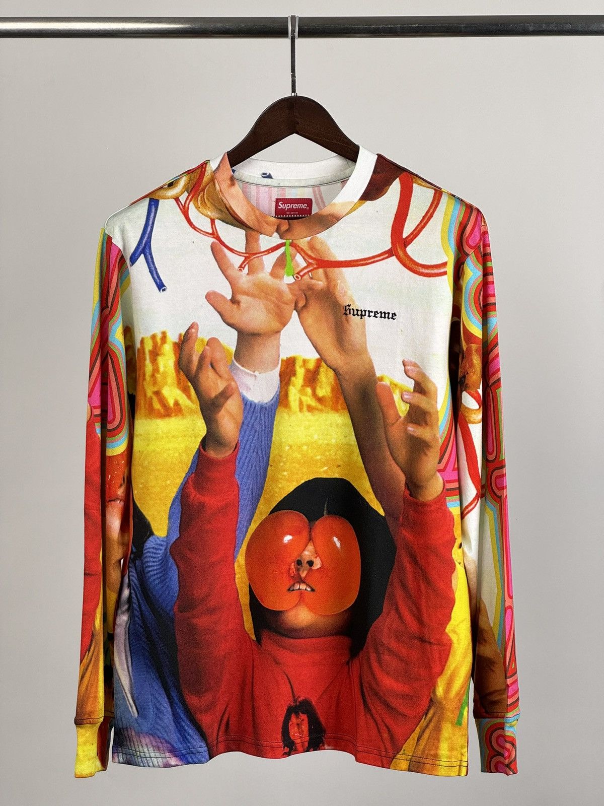 image of Supreme Sekintani La Norihiro Long sleeve Tee S in Red, Men's (Size Small)