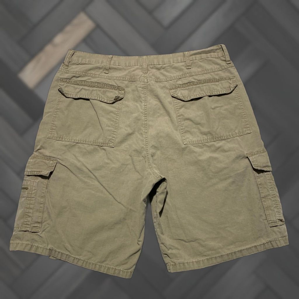 Wrangler Wrangler Authentics Mens Cargo Shorts 60MFWML Khaki Brown Ripstop Cotton Size 34 Size US 34 / EU 50 - 1 Thumbnail