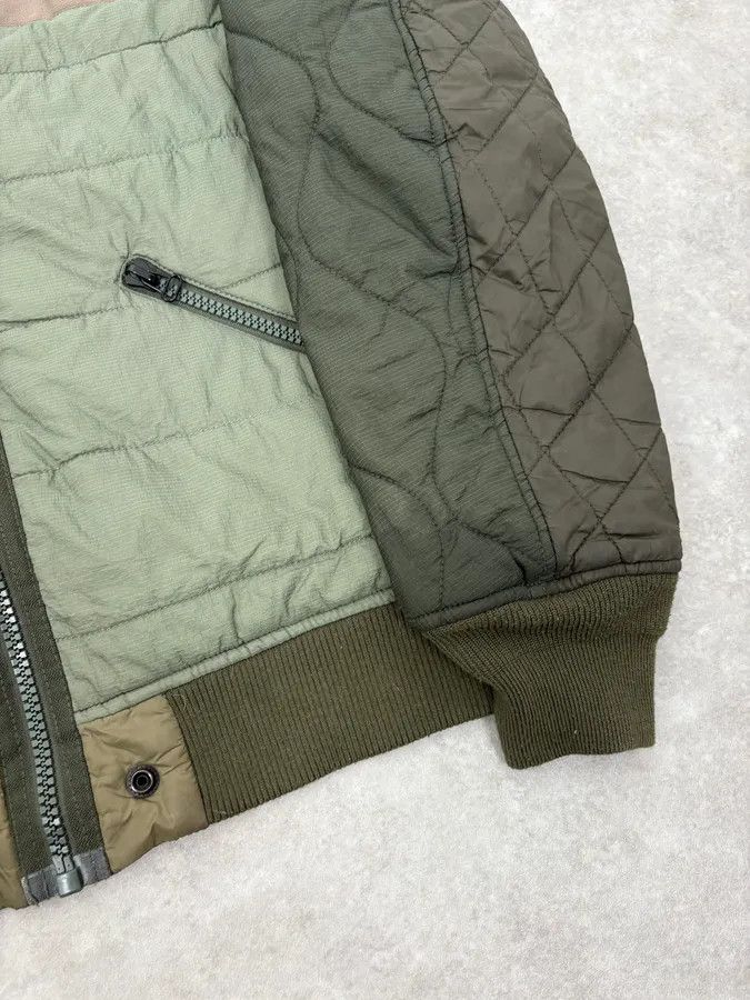 Diesel 2000s Diesel Khaki Deconstructed Puffer Bomber Jacket Size US M / EU 48-50 / 2 - 8 Thumbnail