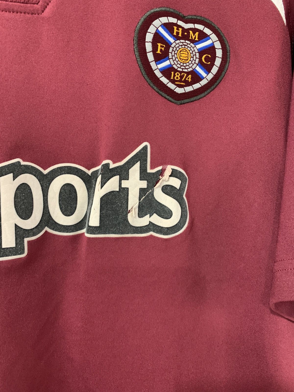 Reebok × Vintage Heart Of Midlothian Home Football Shirt Reebok Soccer Jersey Size US M / EU 48-50 / 2 - 7 Thumbnail